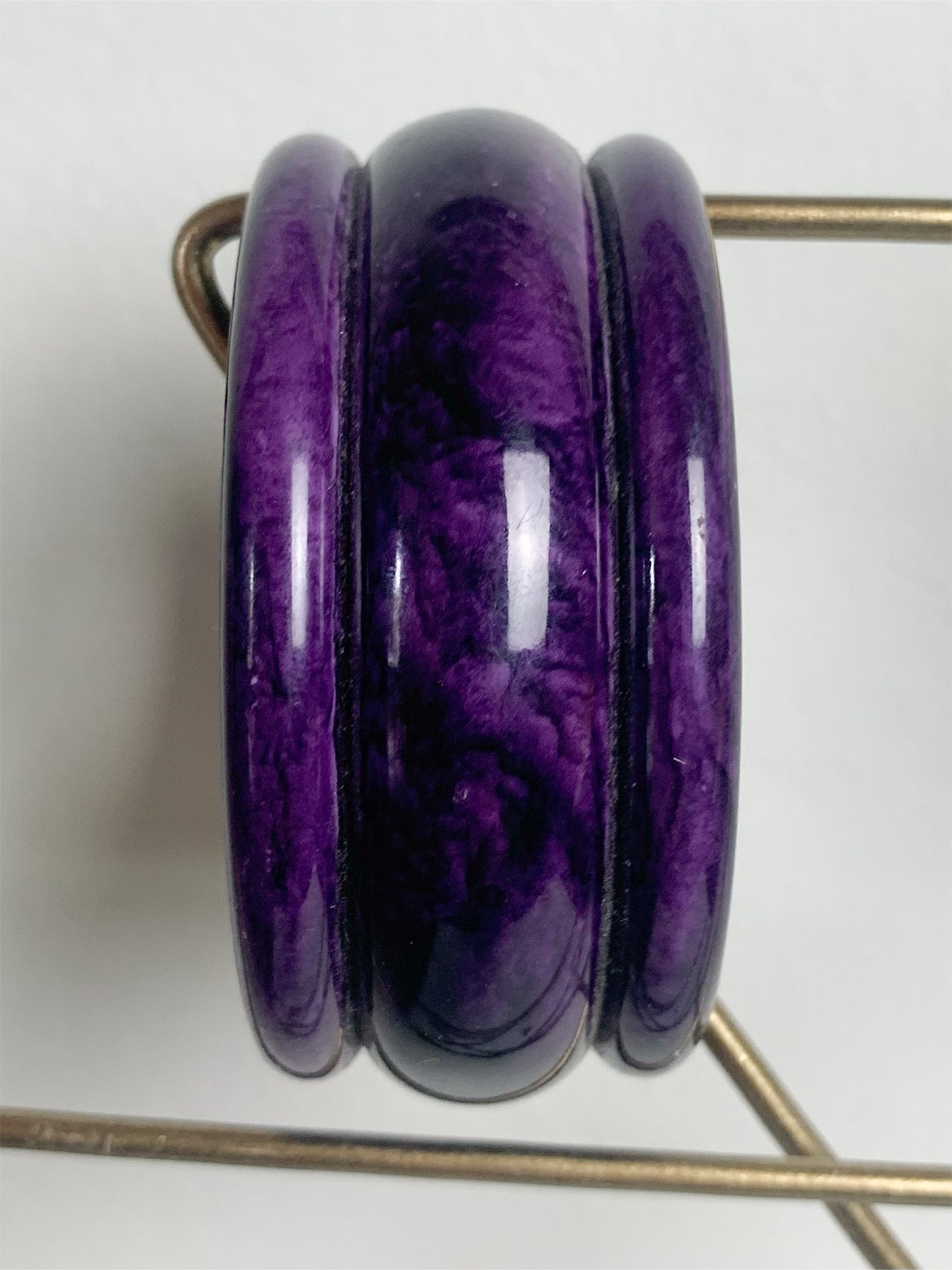 Bracelet manchette violet vintage