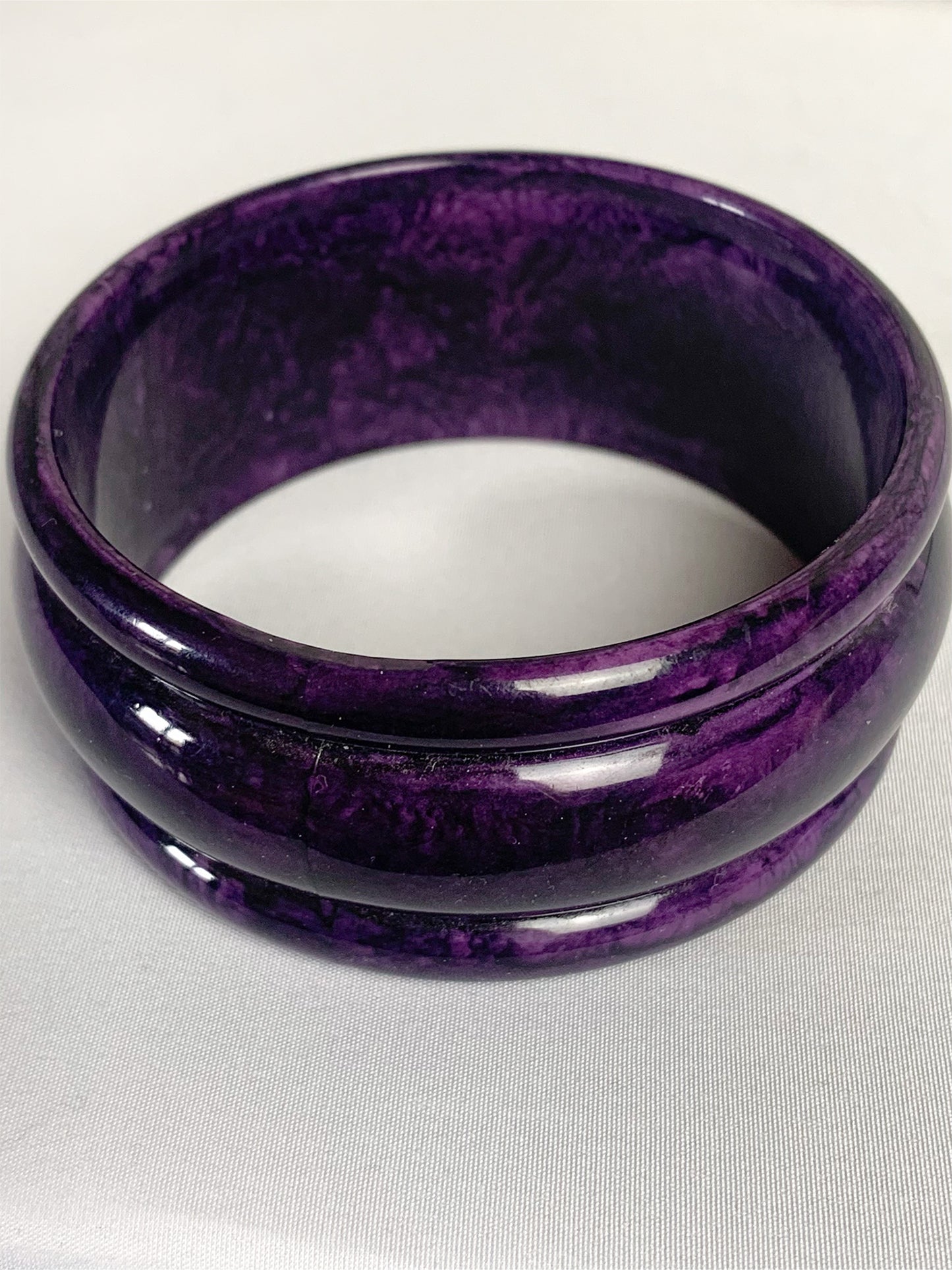 Bracelet manchette violet vintage
