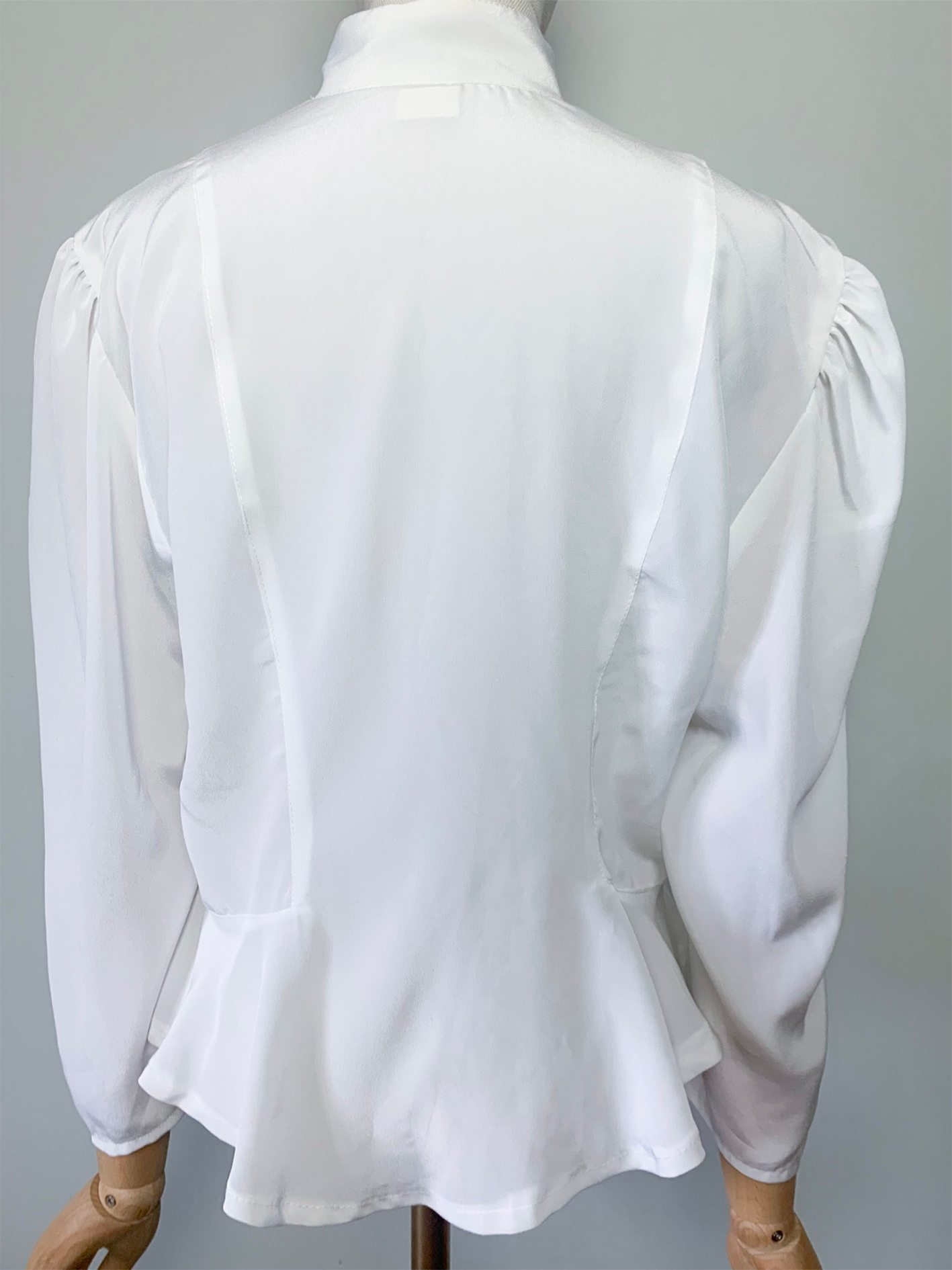 Chemisier blanc fluide à basque vintage 80’s