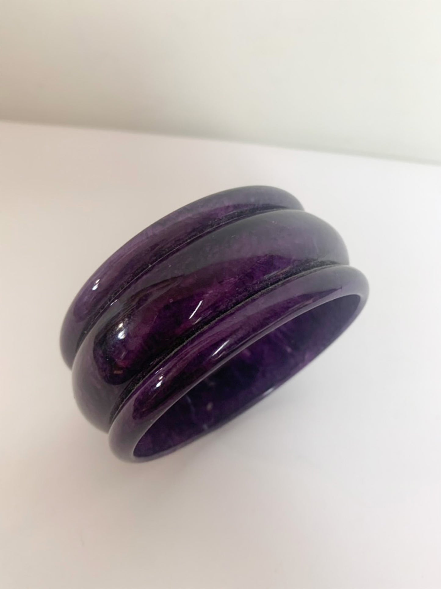 Bracelet manchette violet vintage