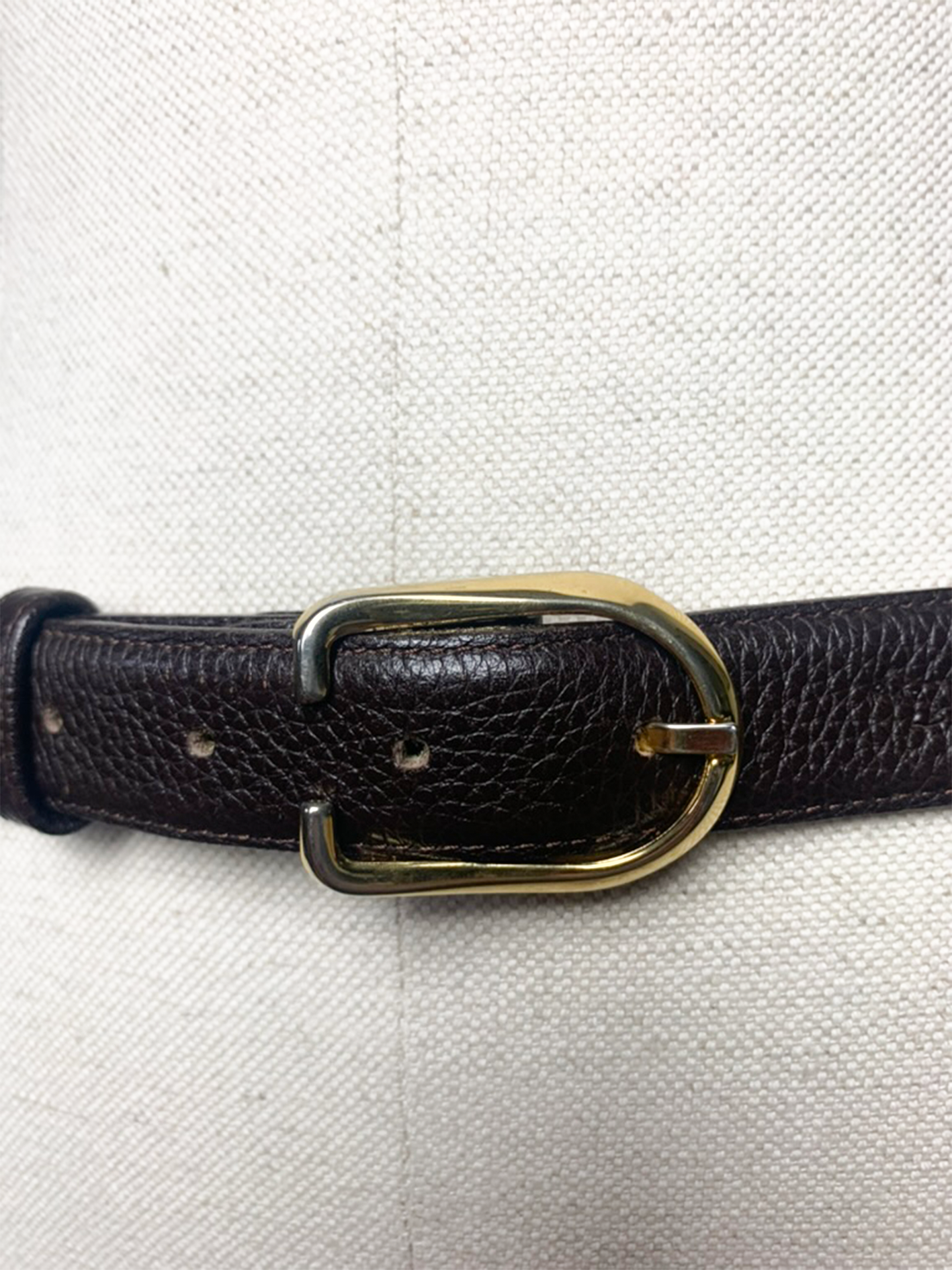 Ceinture femme cuir véritable marron Longchamp