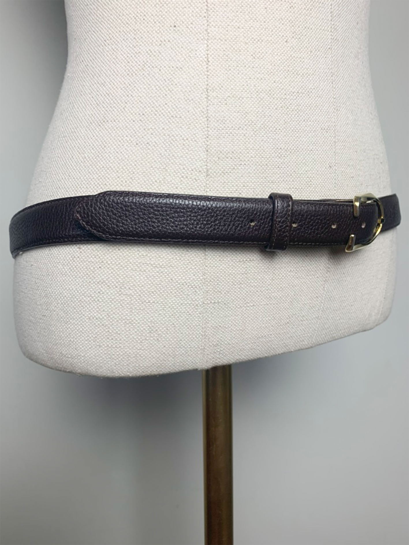 Ceinture femme cuir véritable marron Longchamp