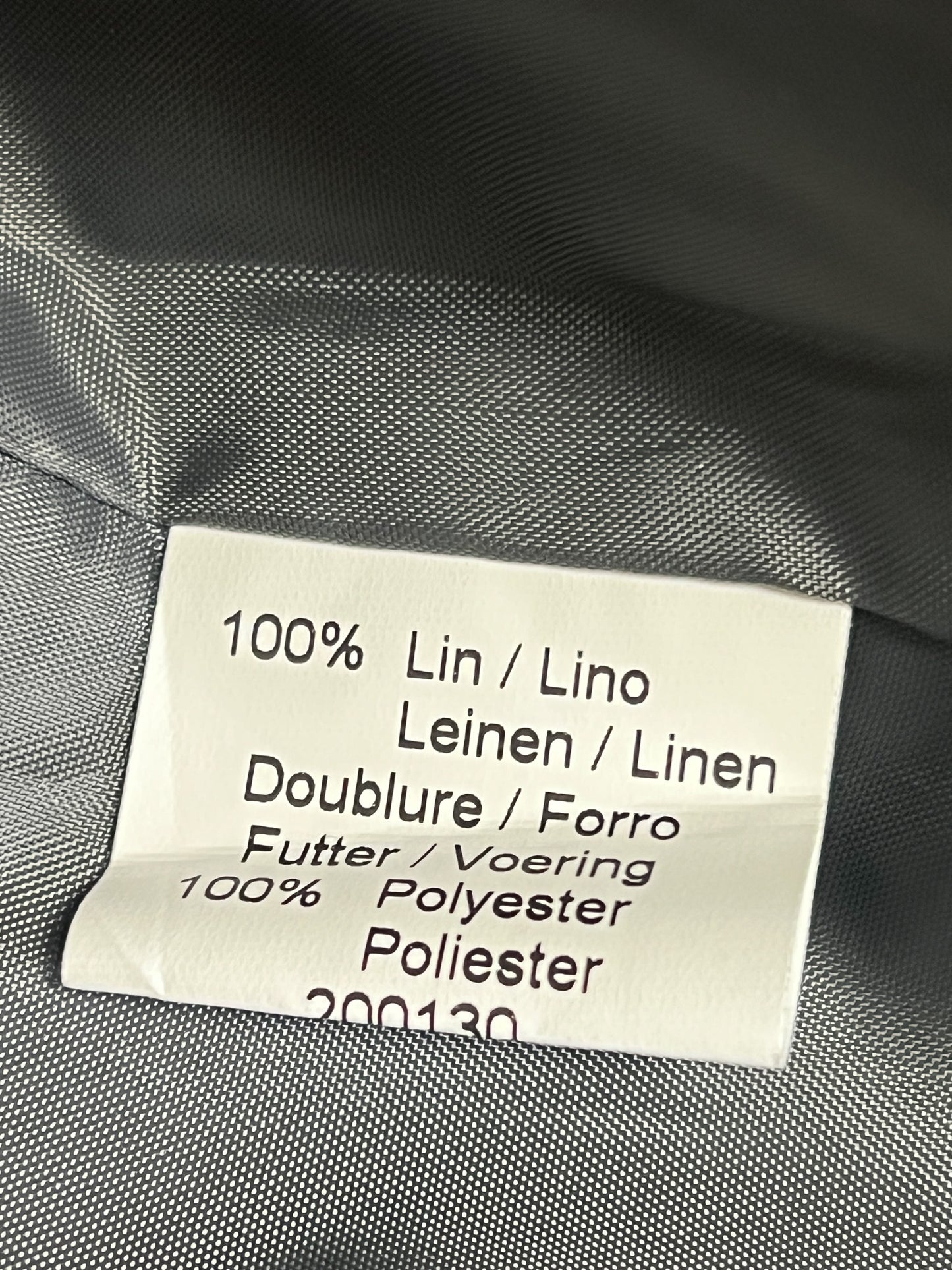 Veste Manteau Chic Mi-Long 123 - 100% Lin Métallisé Gris Argent -Coupe Cintrée & Boutons Fantaisies- Épaulettes - T36