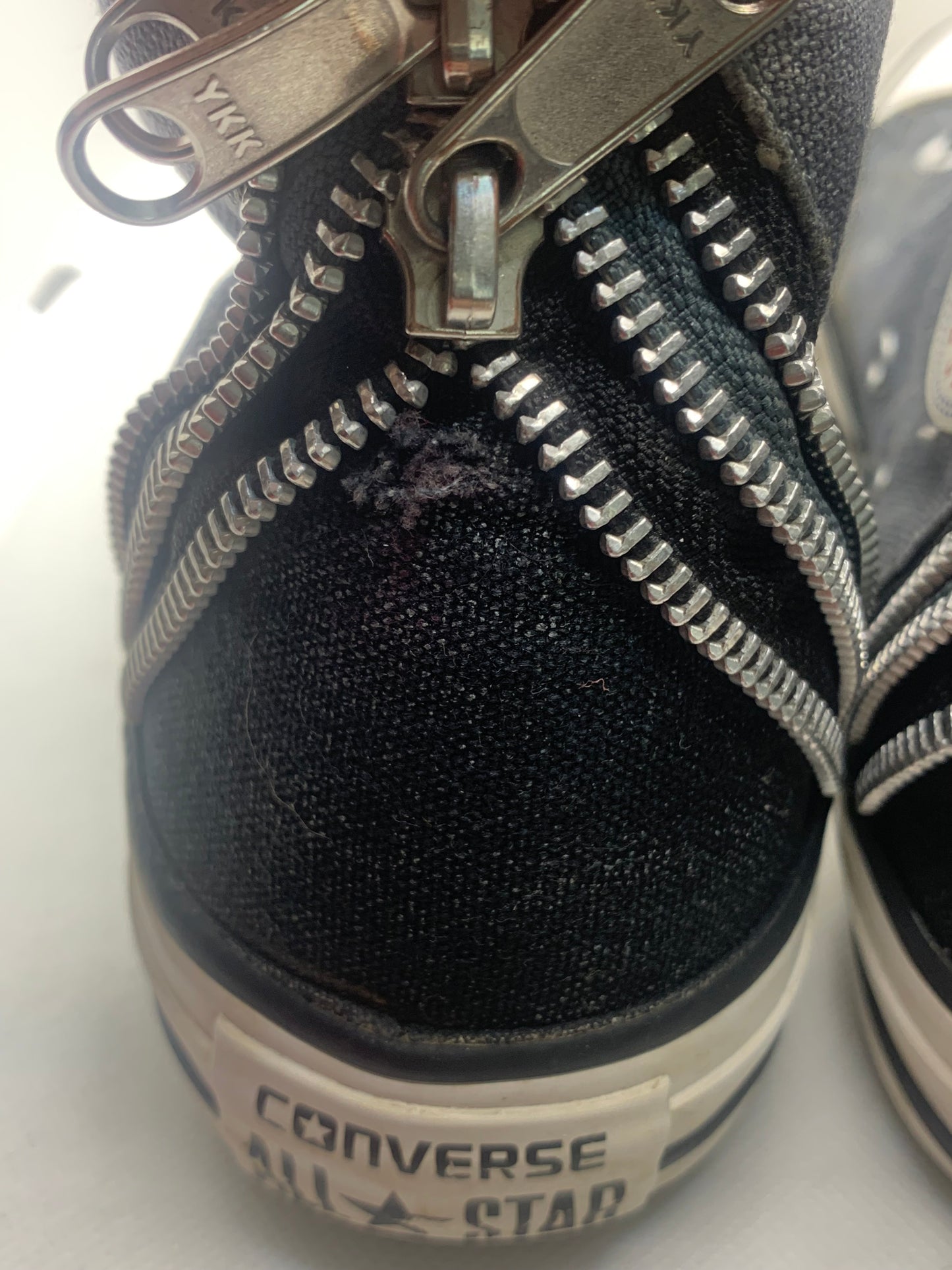 Baskets sneakers hautes gris métalisé Converse