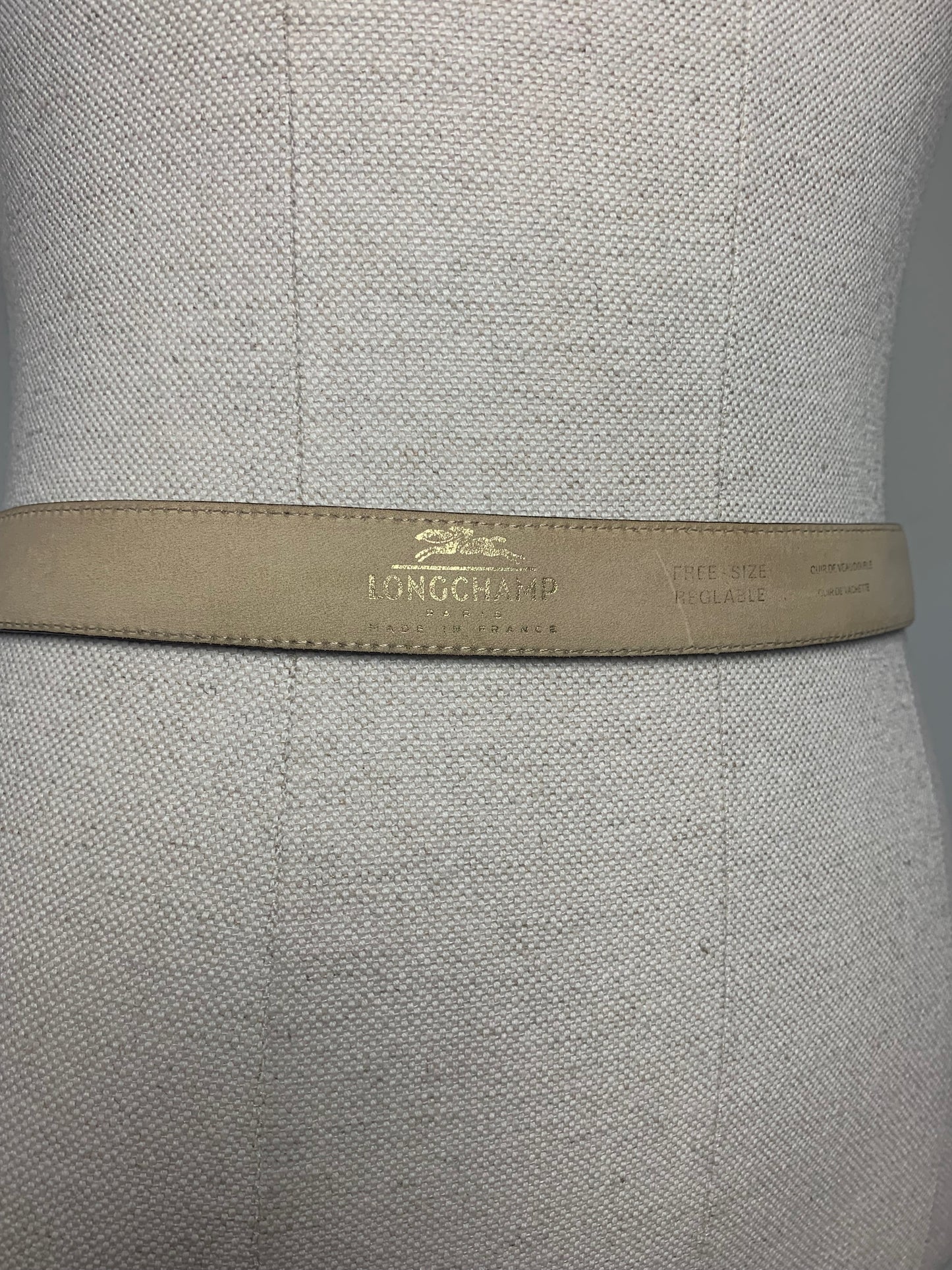 Ceinture femme cuir véritable marron Longchamp