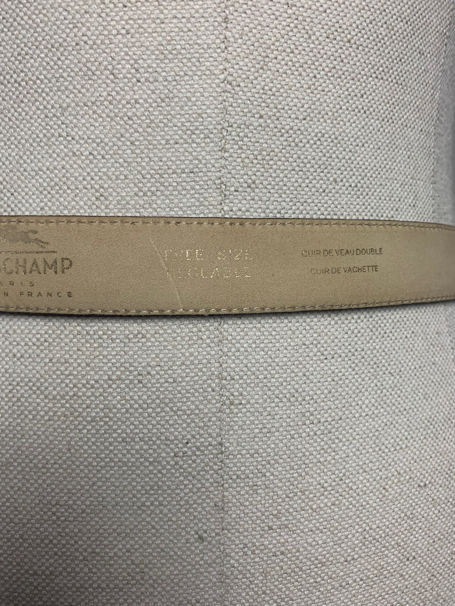 Ceinture femme cuir véritable marron Longchamp