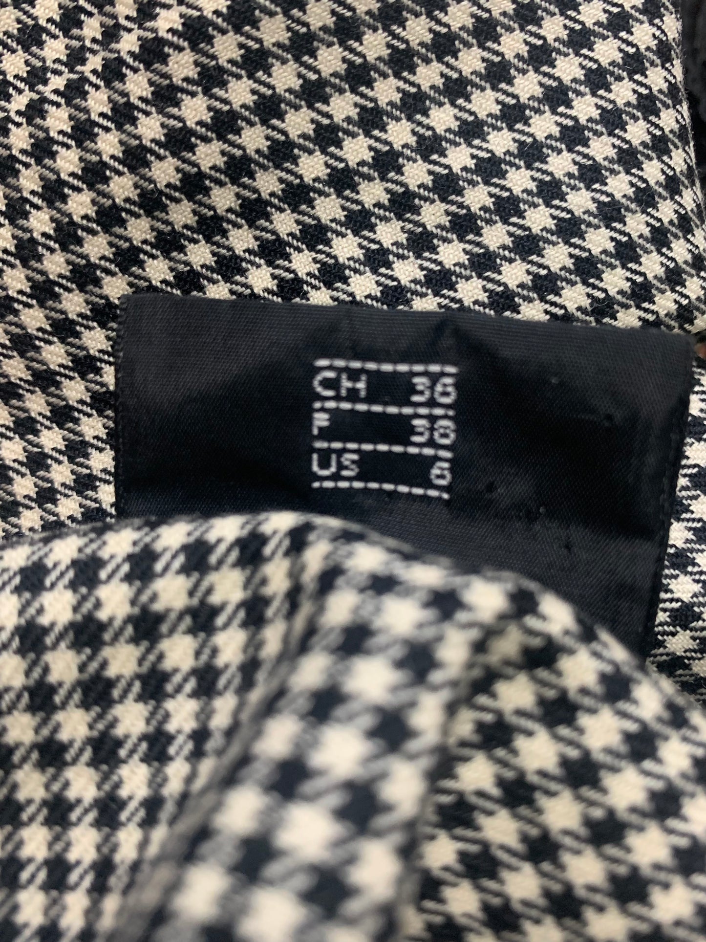 Robe structurée motifs pied de poule en laine et cachemire Akris