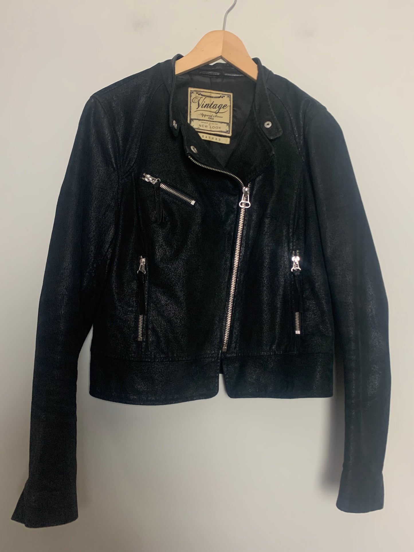 Veste perfecto femme noire en cuir