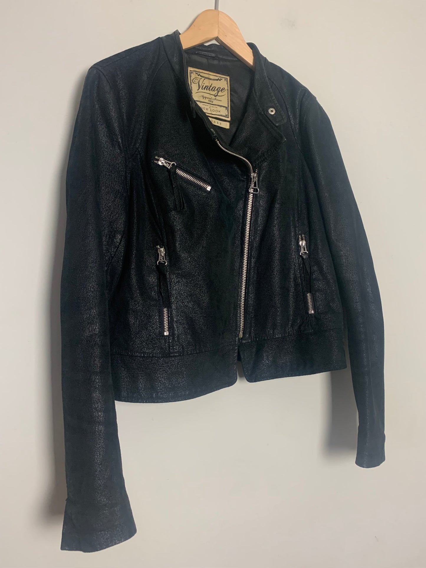 Veste perfecto femme noire en cuir