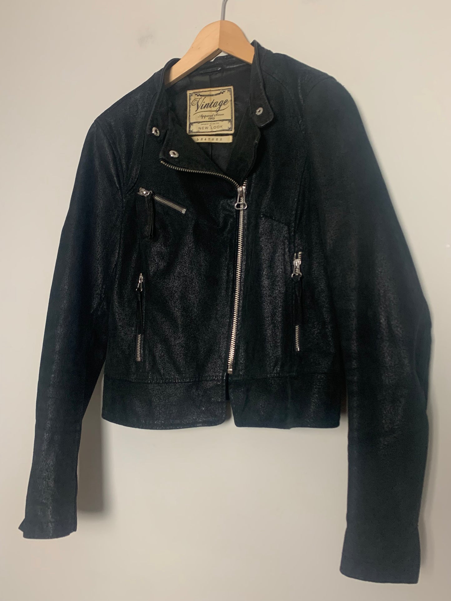 Veste perfecto femme noire en cuir