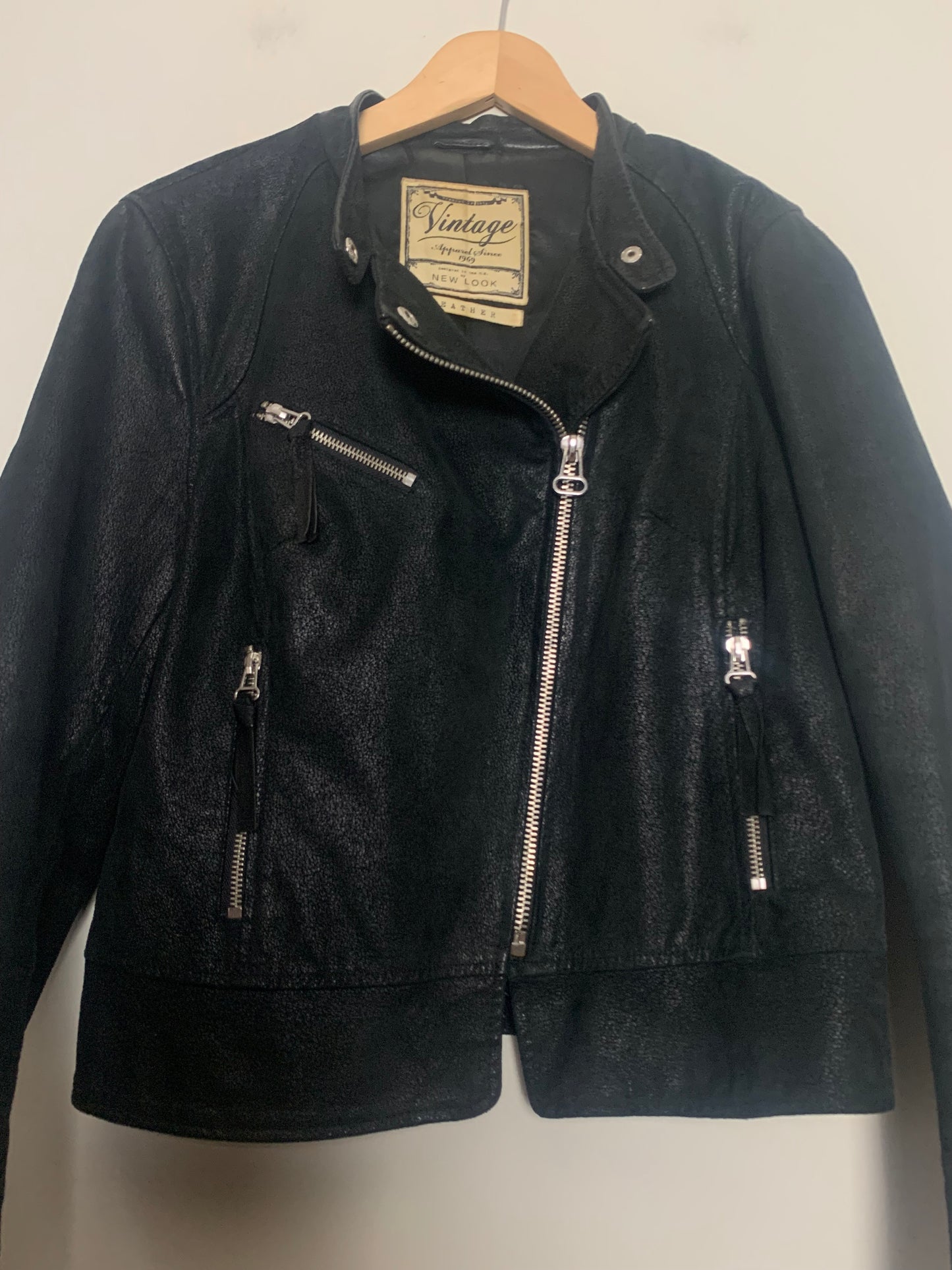 Veste perfecto femme noire en cuir