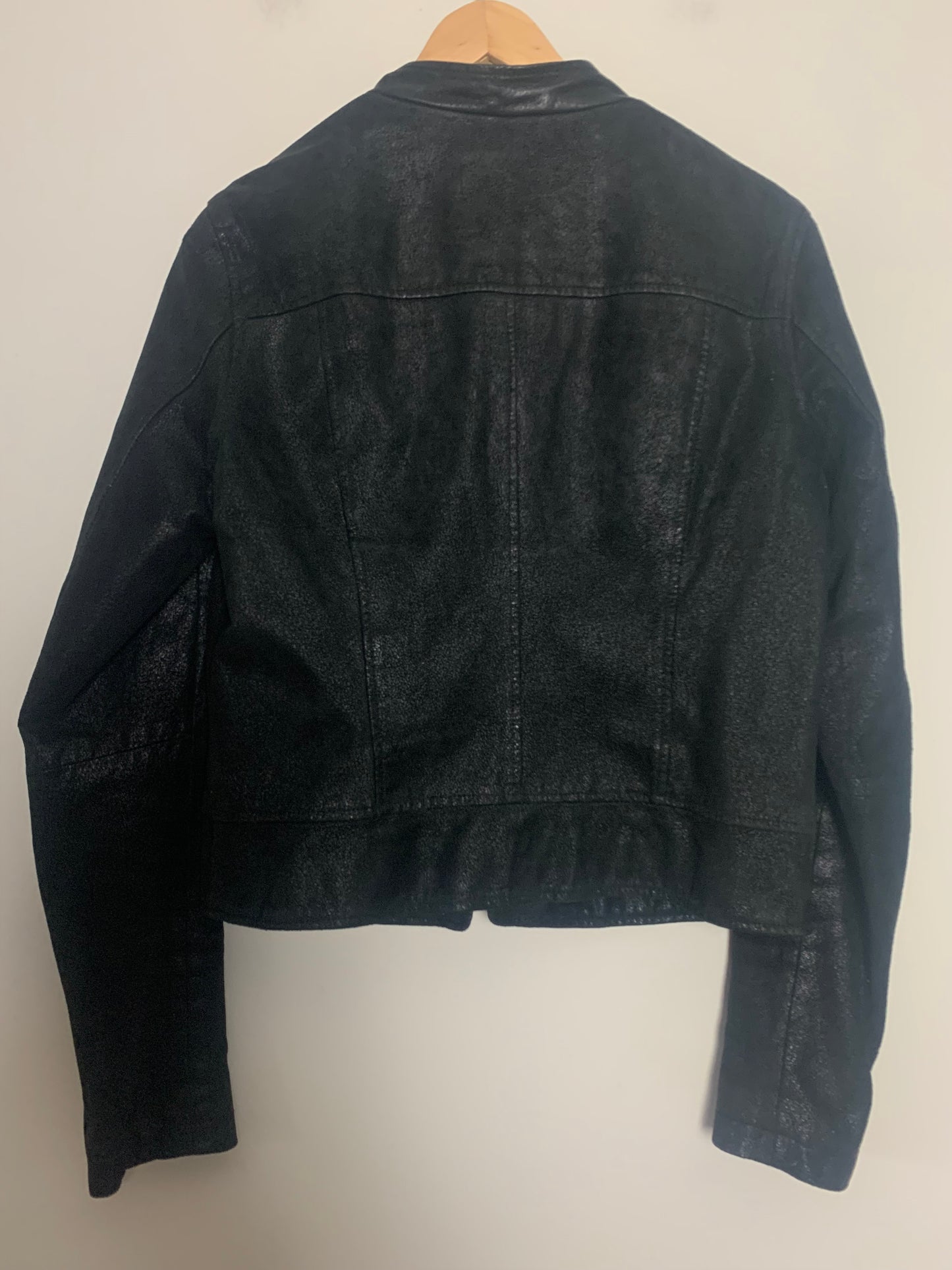 Veste perfecto femme noire en cuir