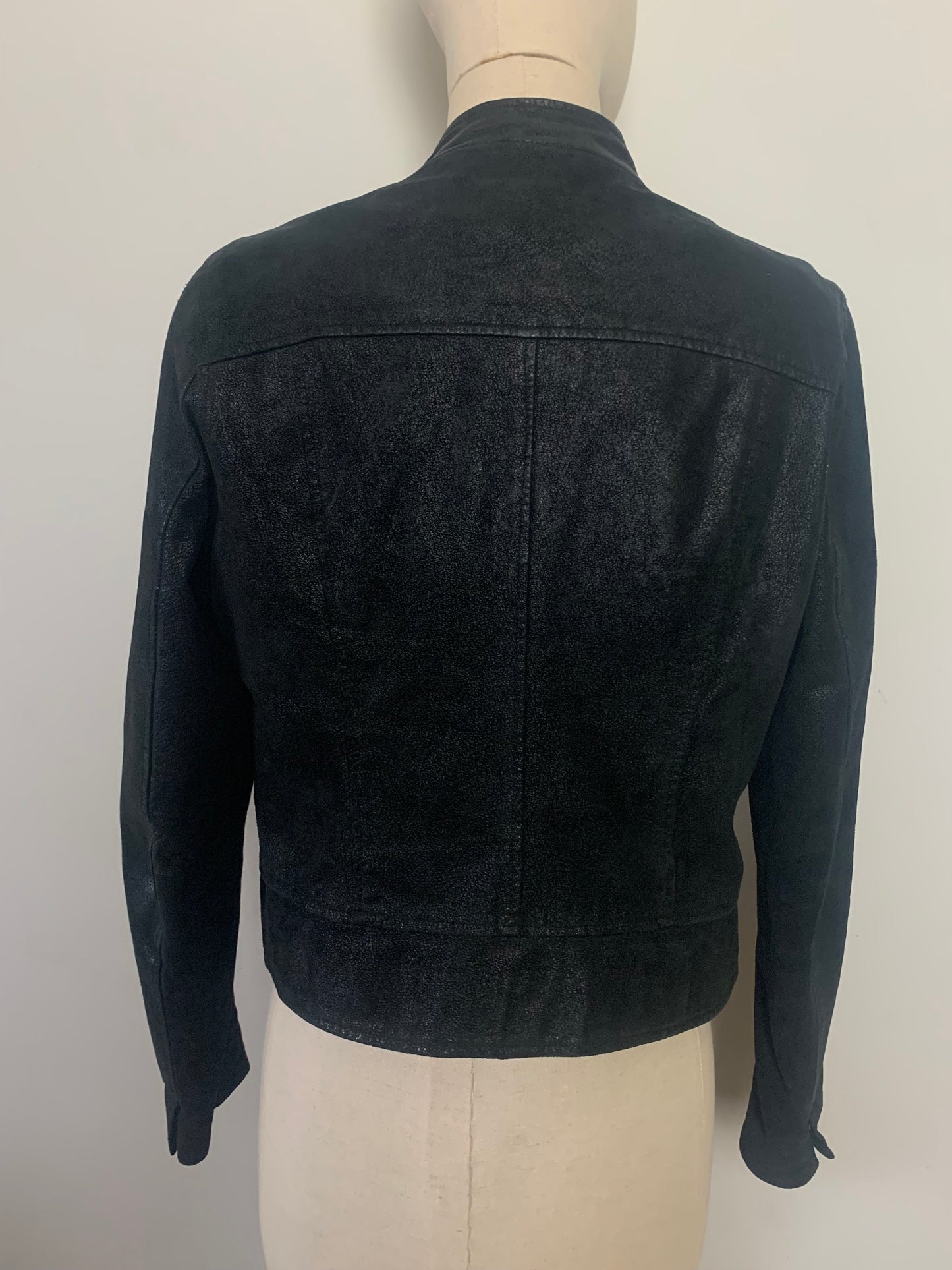Veste perfecto femme noire en cuir