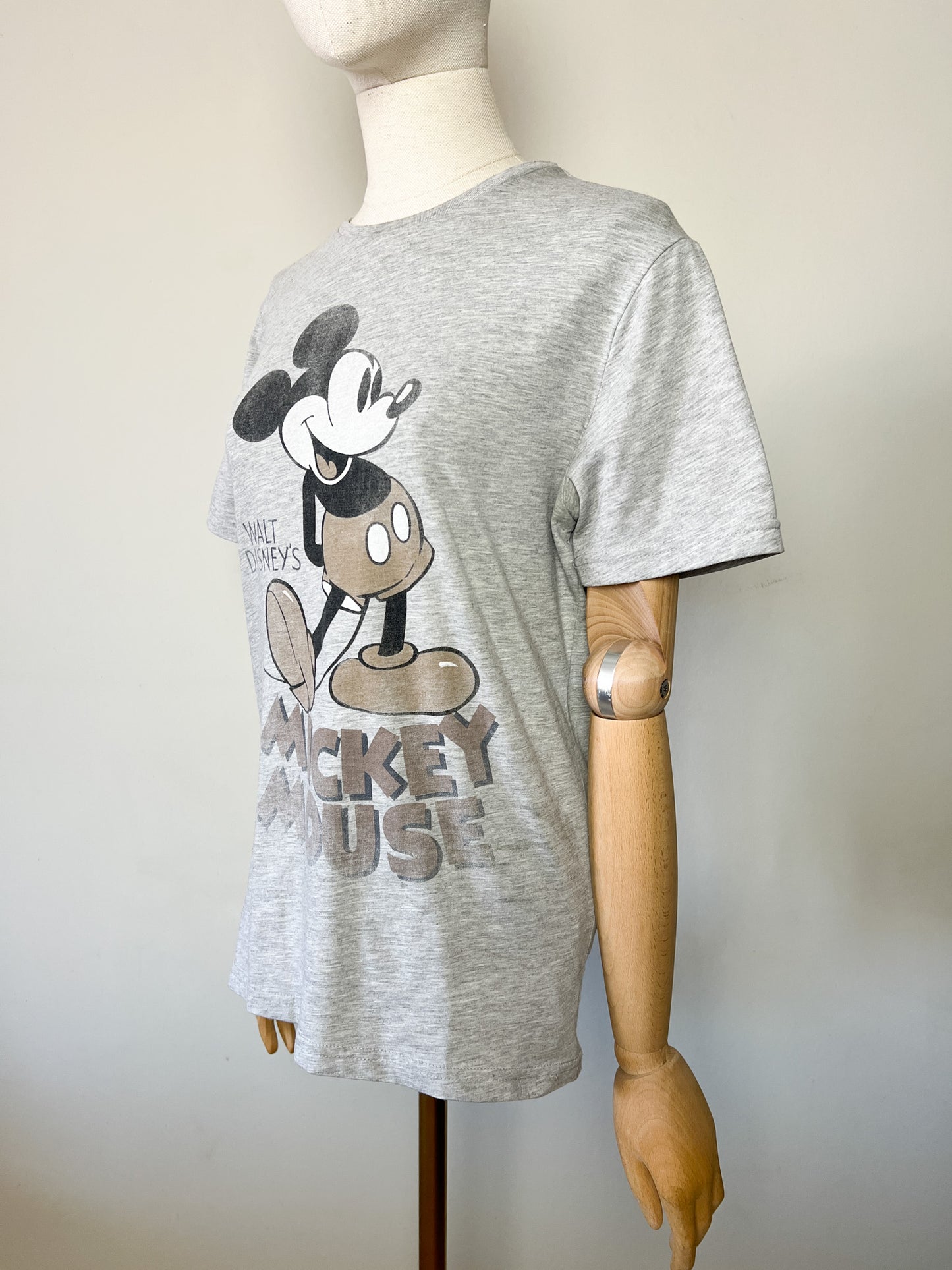 T-shirt Mickey Mouse vintage gris - Style rétro Disney