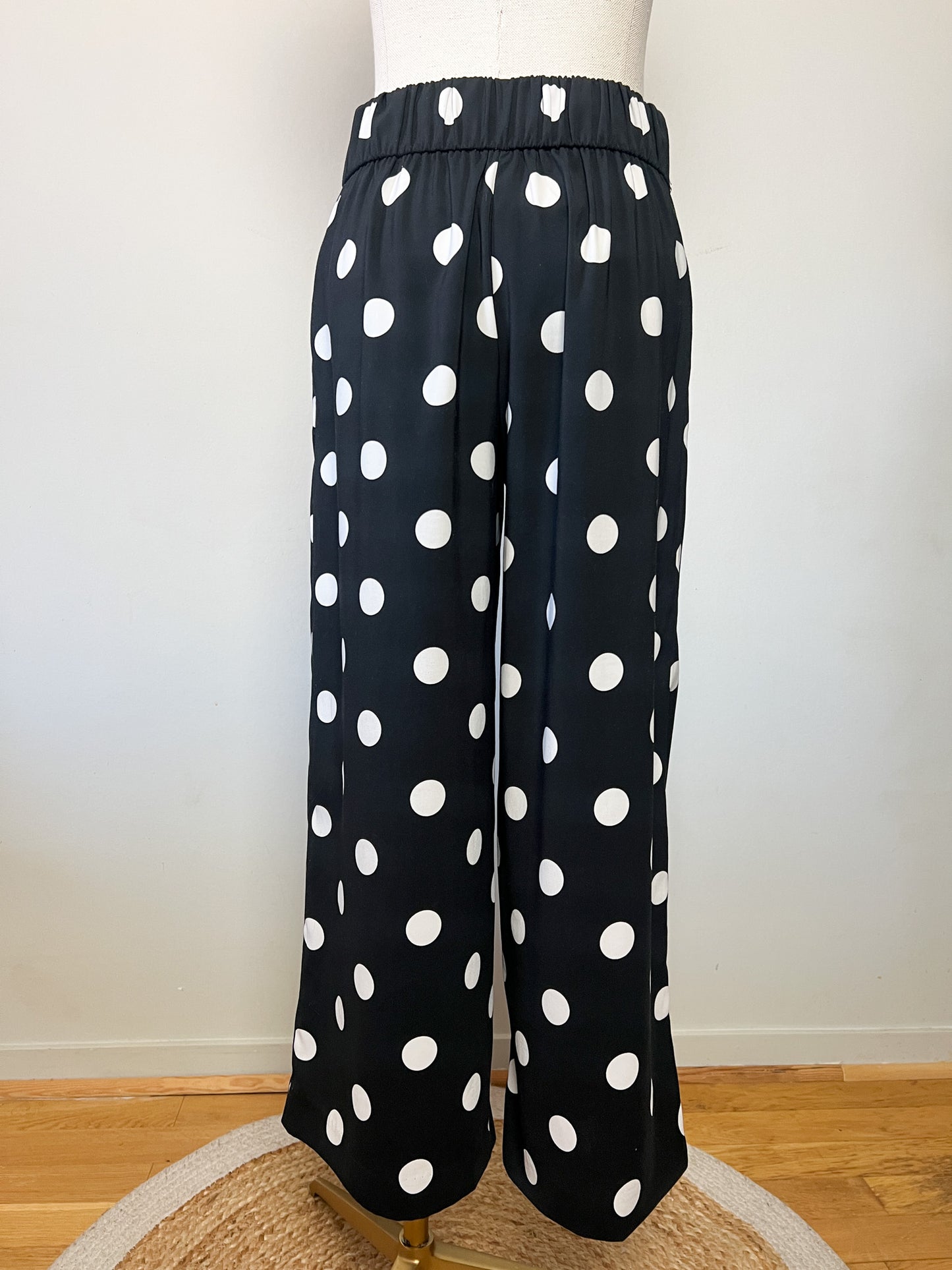 Pantalon fluide palazzo à pois - Zara - Taille S