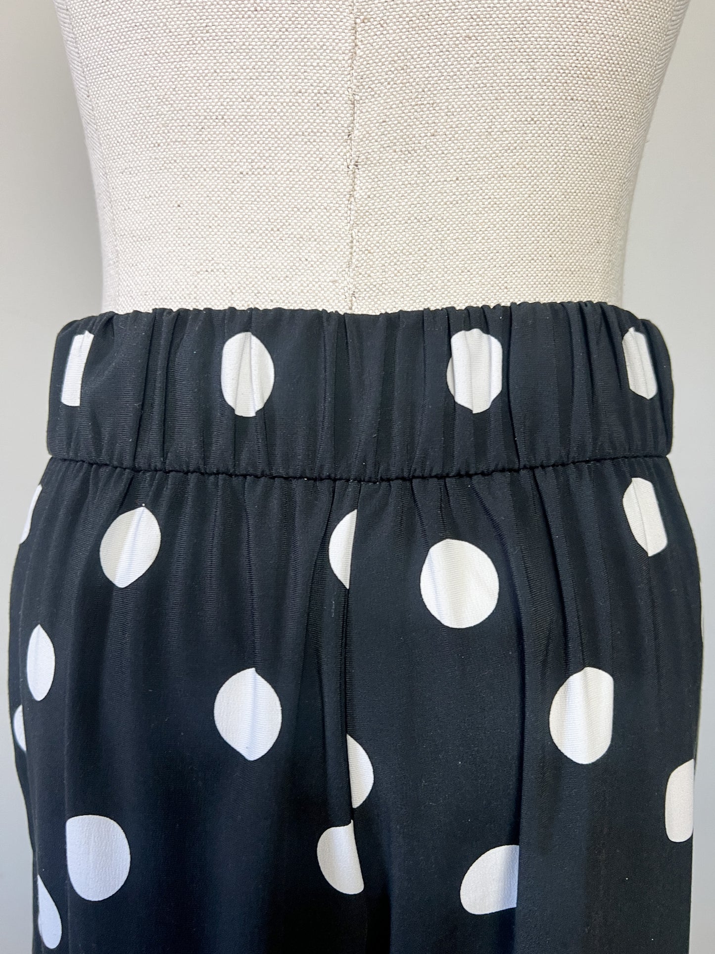 Pantalon fluide palazzo à pois - Zara - Taille S