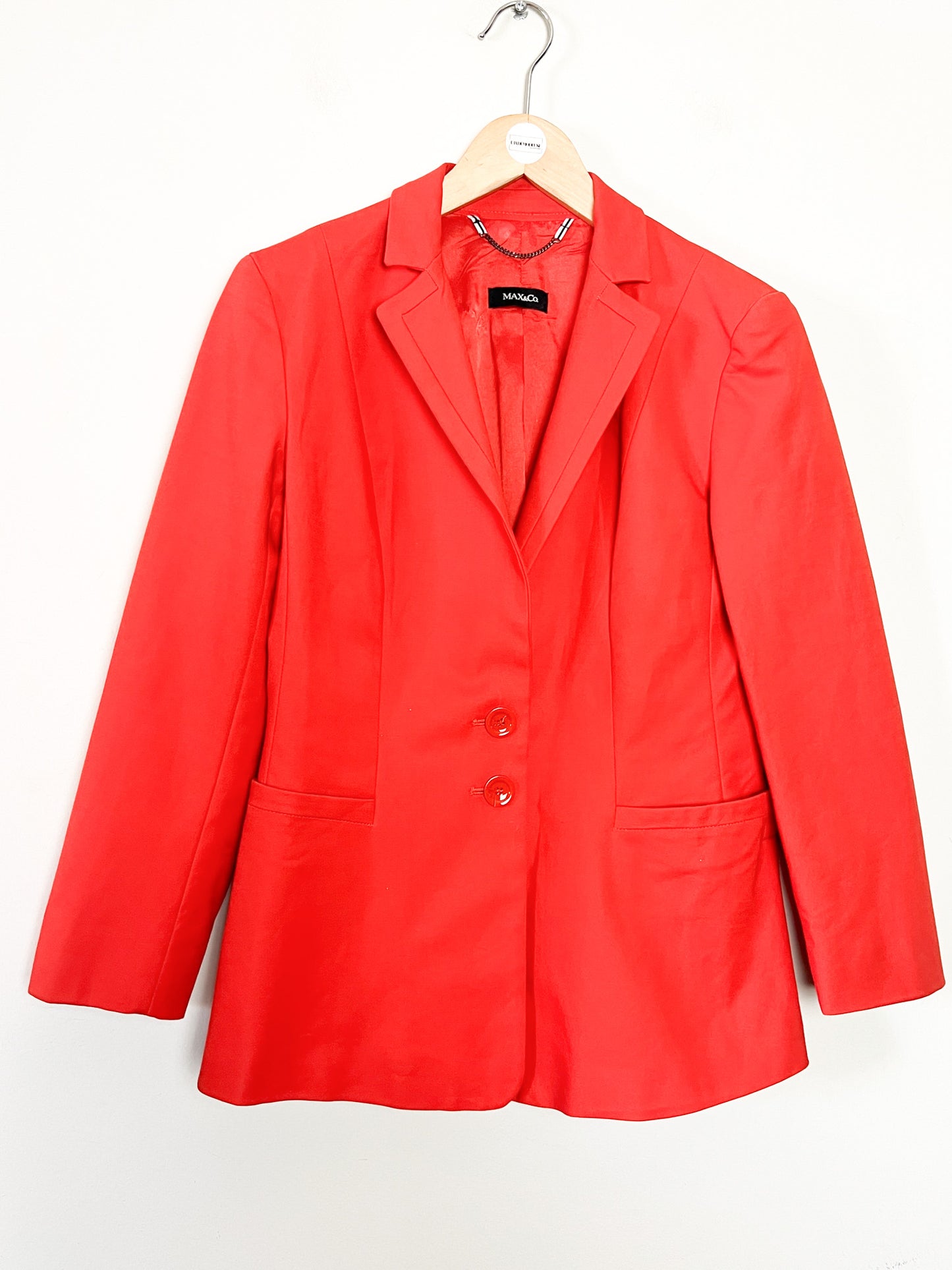 Veste cintrée rouge-orangé Max&Co - Taille 38
