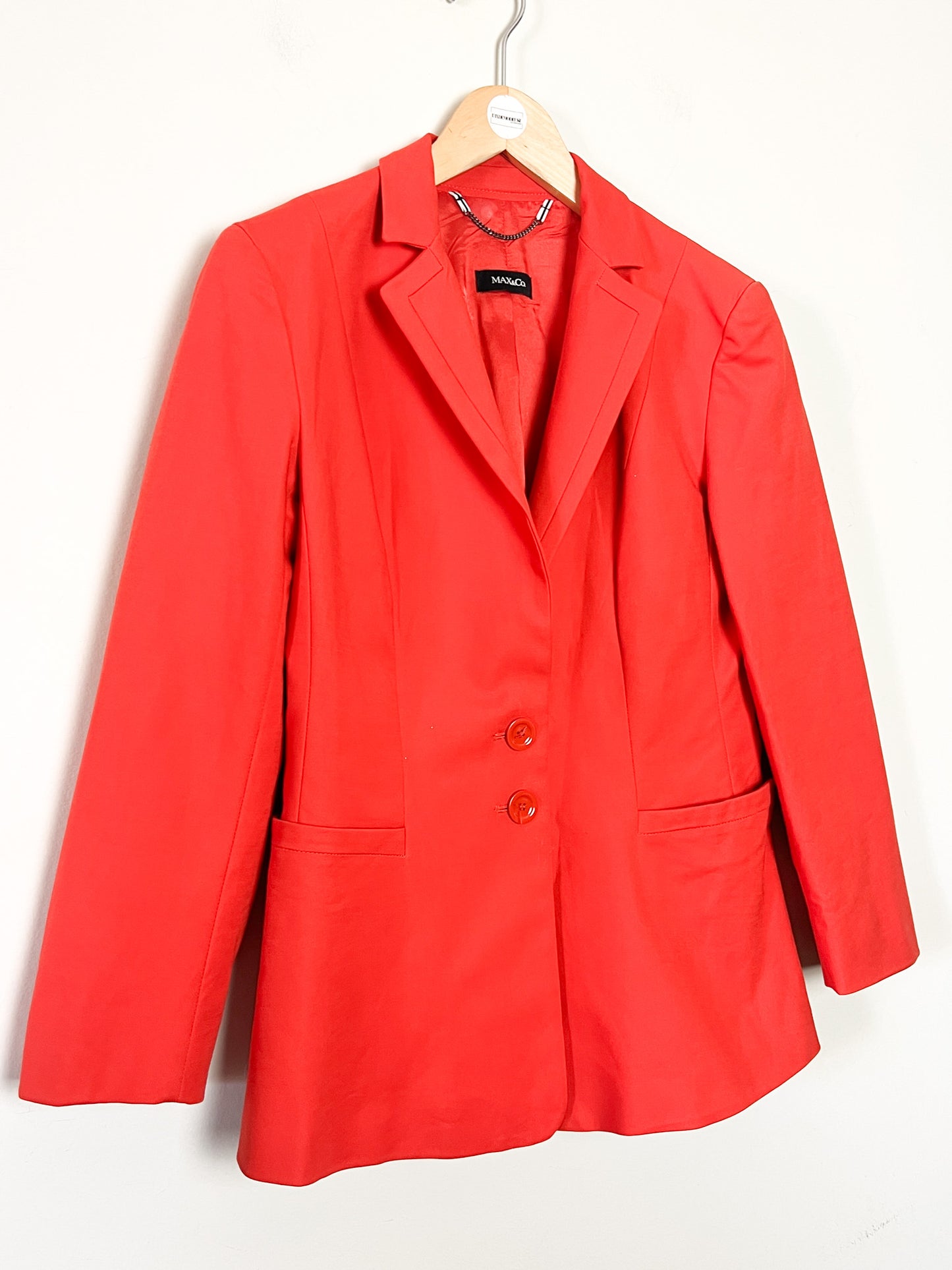 Veste cintrée rouge-orangé Max&Co - Taille 38