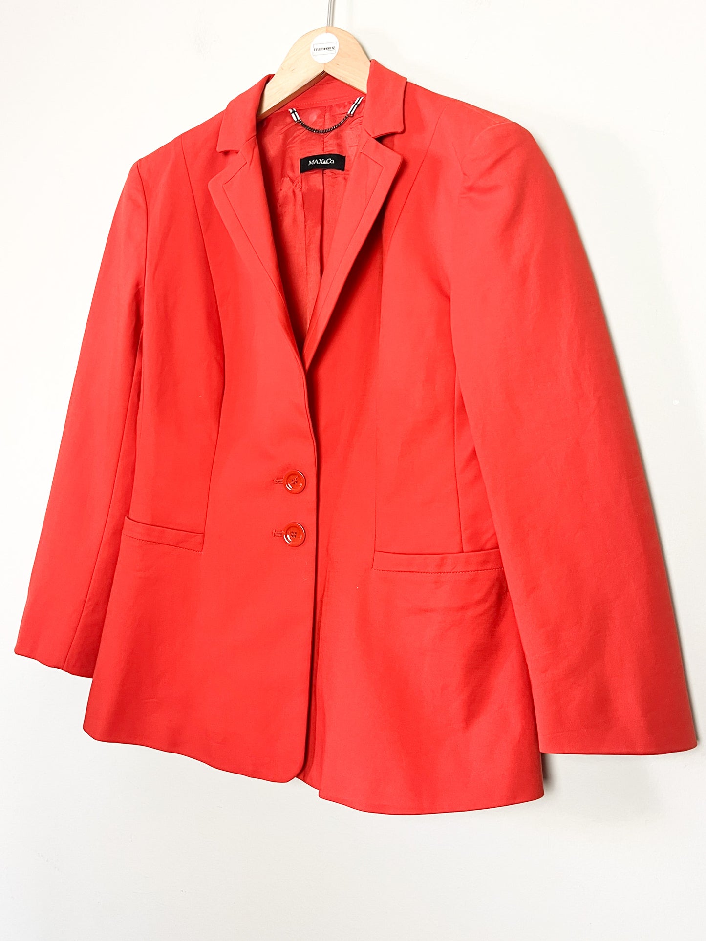 Veste cintrée rouge-orangé Max&Co - Taille 38