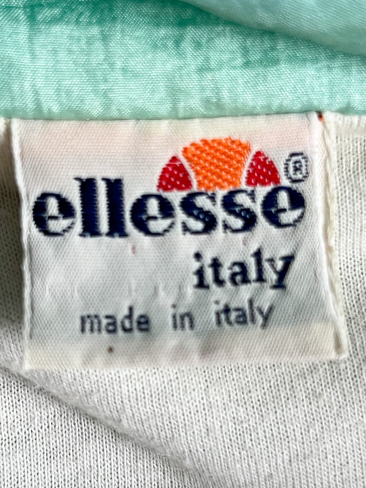 Blouson coupe-vent vintage années 80 90 vert menthe pastel Ellesse _T36 à 40
