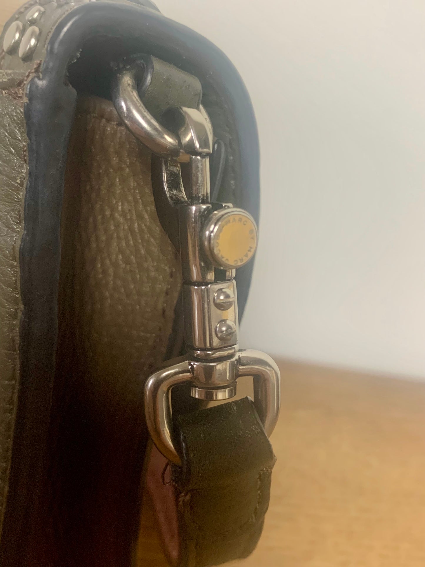 Sac bi matière toile et cuir style militaire Marc by Marc Jacobs
