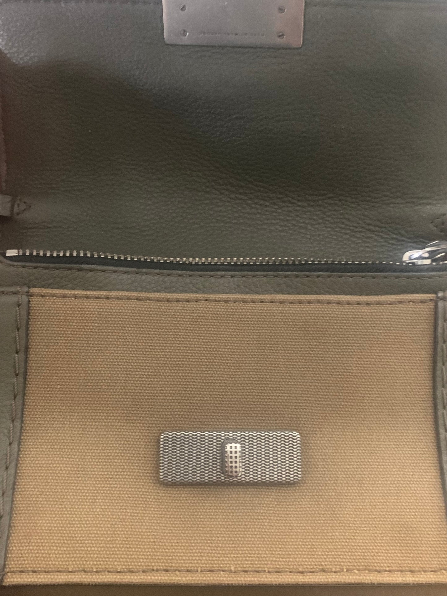 Sac bi matière toile et cuir style militaire Marc by Marc Jacobs