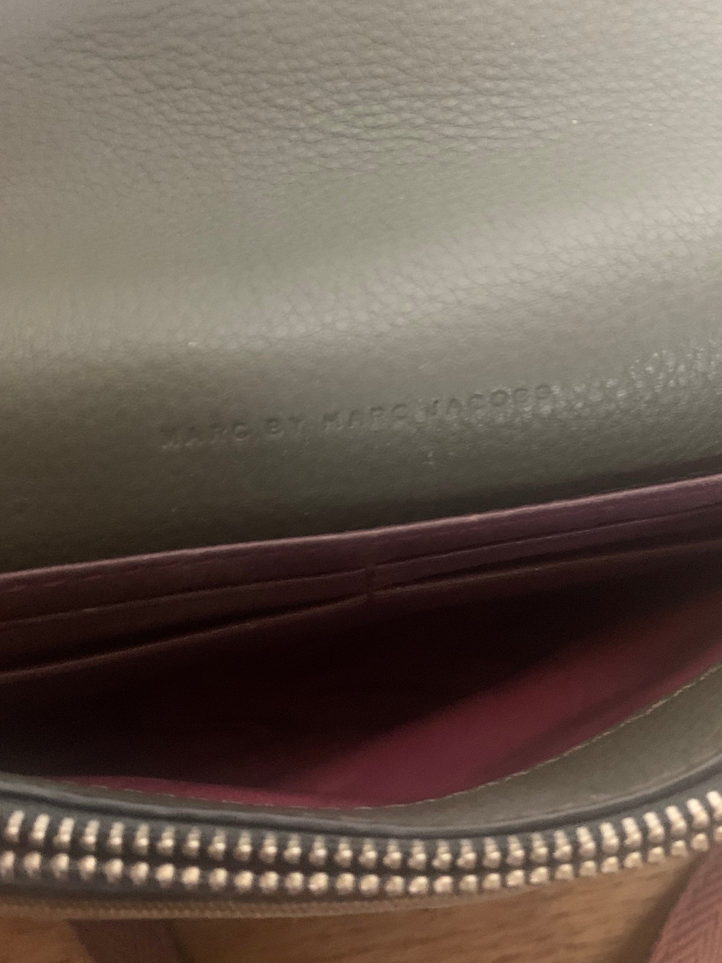 Sac bi matière toile et cuir style militaire Marc by Marc Jacobs
