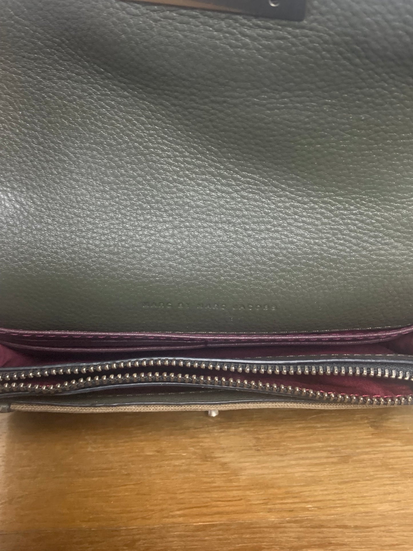 Sac bi matière toile et cuir style militaire Marc by Marc Jacobs