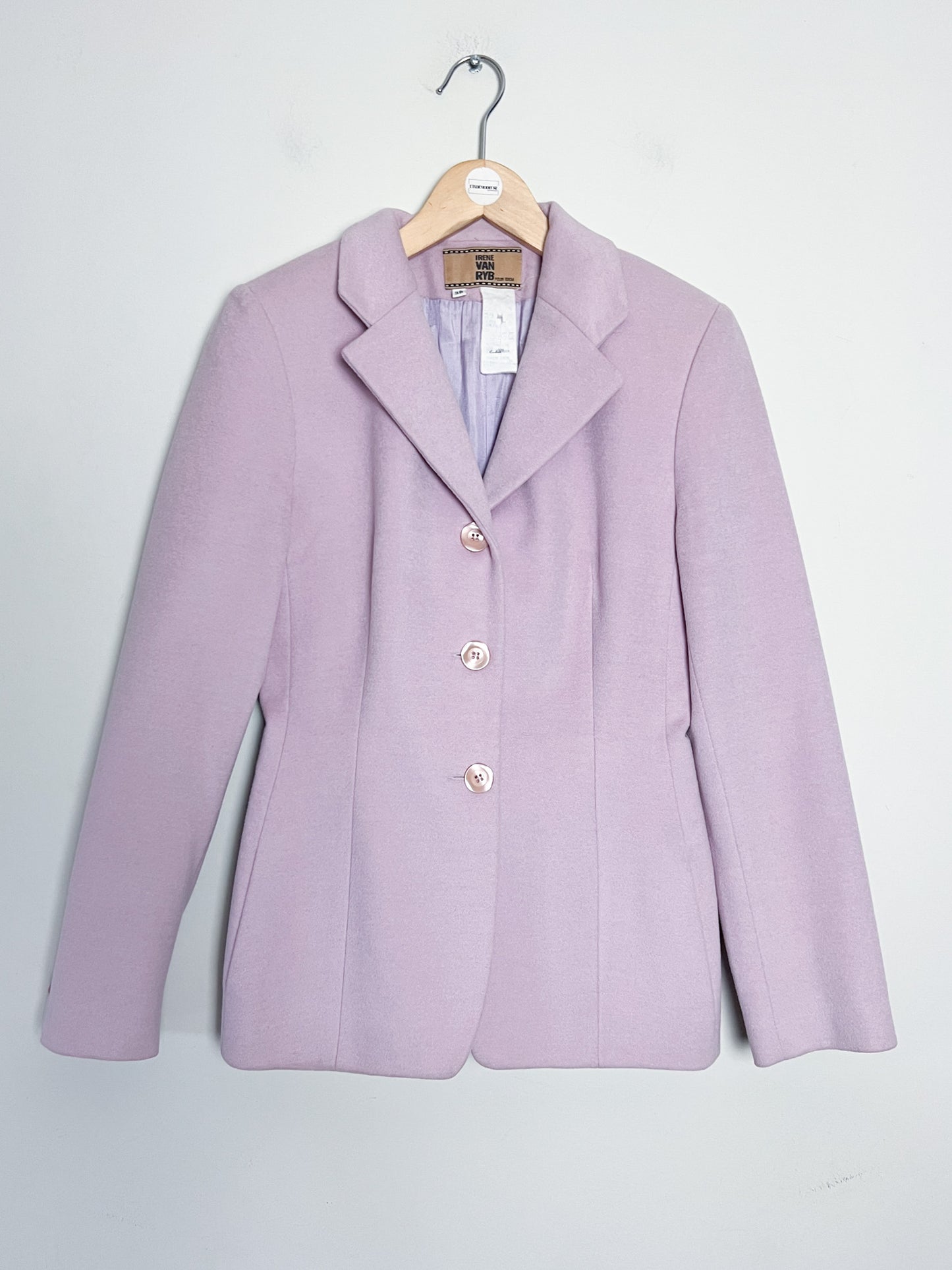 Veste Vintage Irene Van Ryb - Laine, Angora & Cachemire - Rose/Lila - T. 38