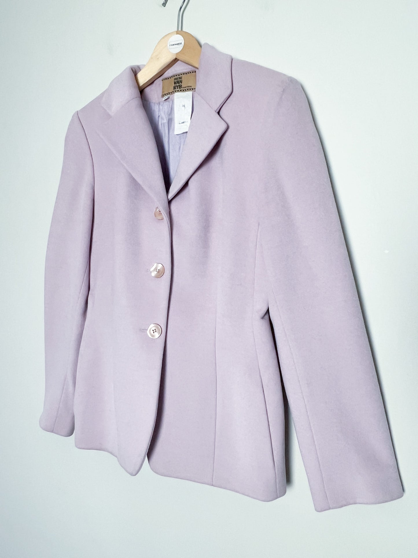 Veste Vintage Irene Van Ryb - Laine, Angora & Cachemire - Rose/Lila - T. 38