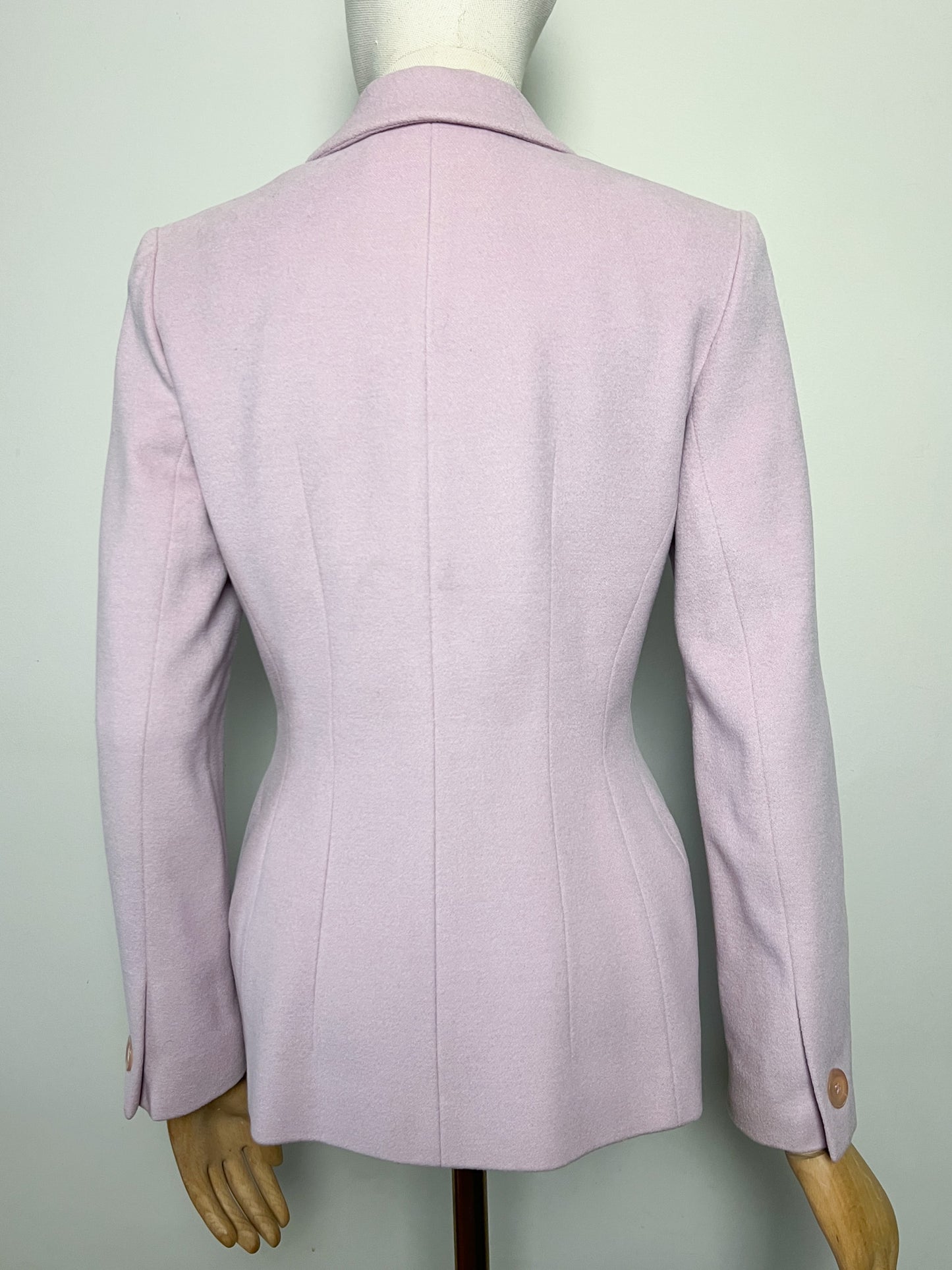 Veste Vintage Irene Van Ryb - Laine, Angora & Cachemire - Rose/Lila - T. 38