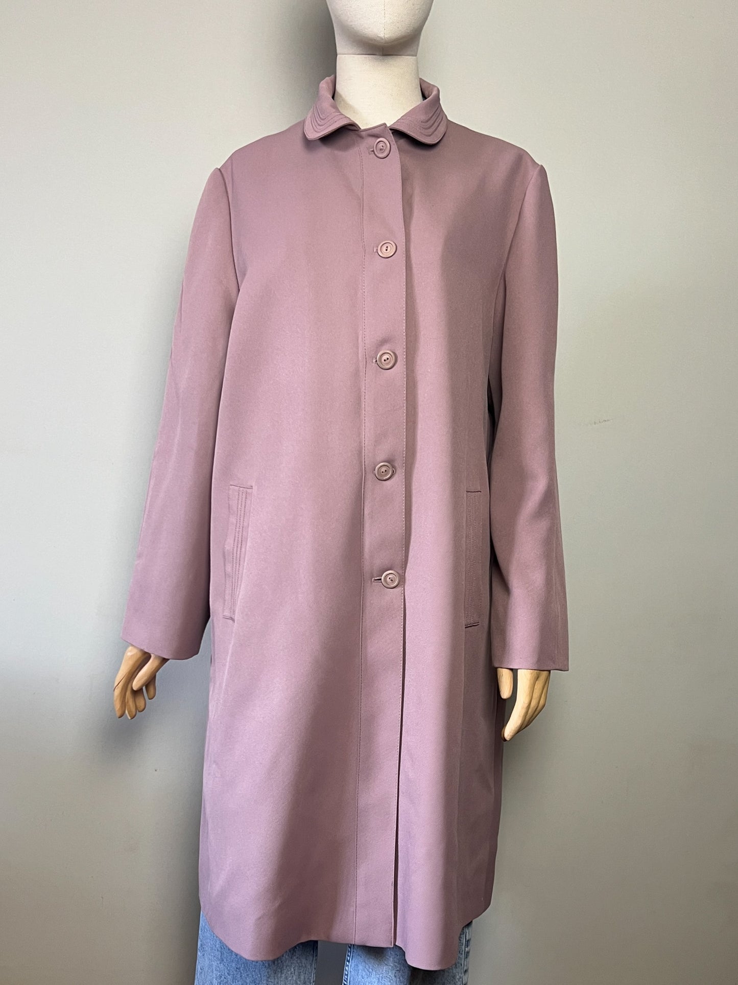 Trench Vintage Claude Havrey - Rose Lila - Imperméable - T. 40/42