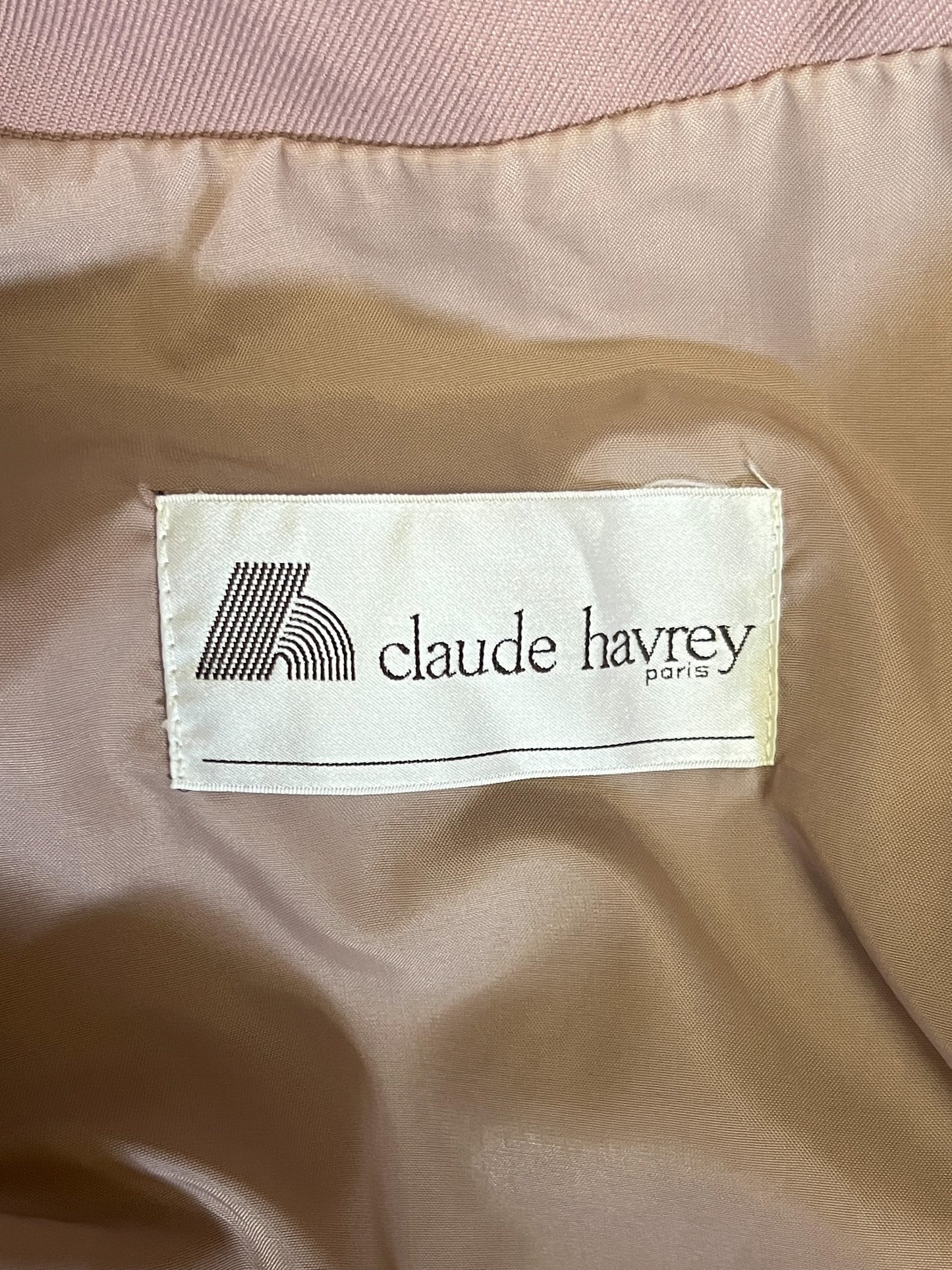 Trench Vintage Claude Havrey - Rose Lila - Imperméable - T. 40/42