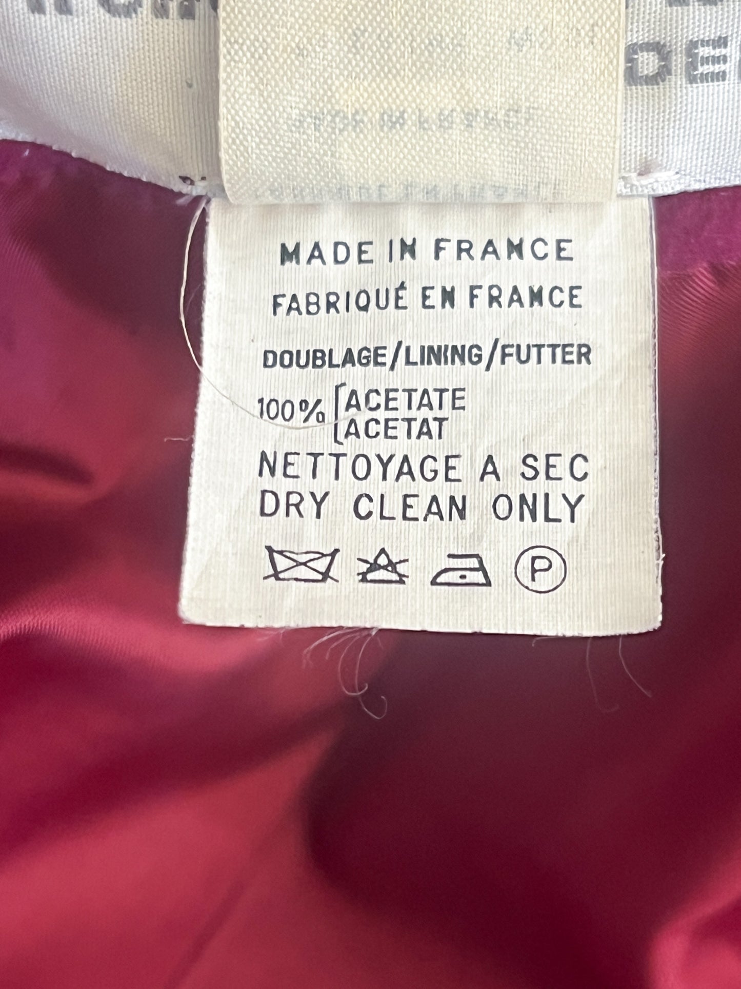 Manteau Vintage Irène Van Ryb en Laine et Cachemire - Bordeaux - T. 42