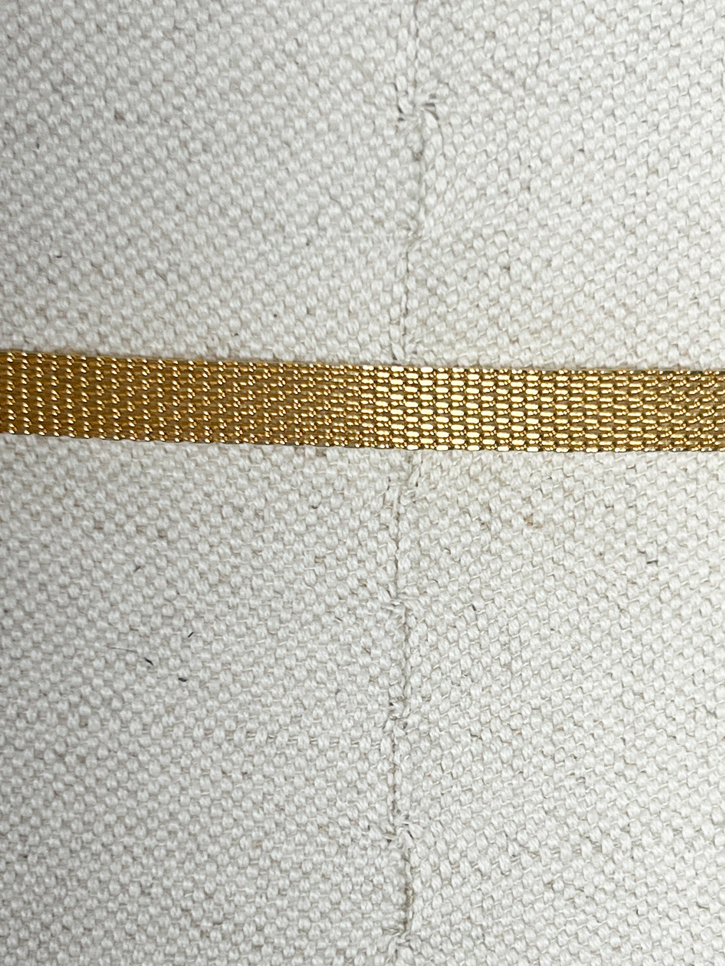 Ceinture Vintage Fine en Maille Milanaise Dorée - T. 70/75