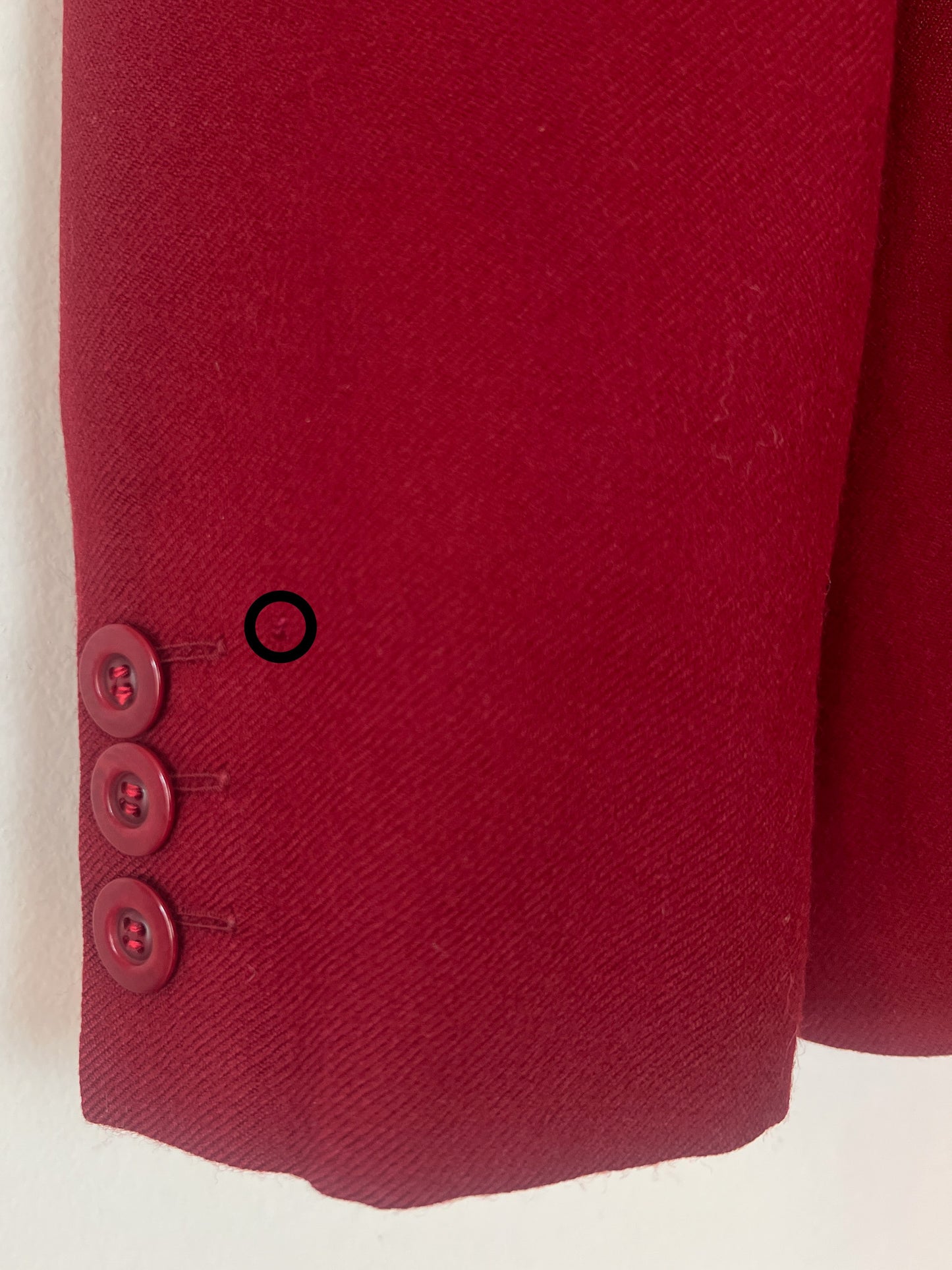 Veste Vintage Infinitif en Laine - Rouge Bordeaux - T. 42/44
