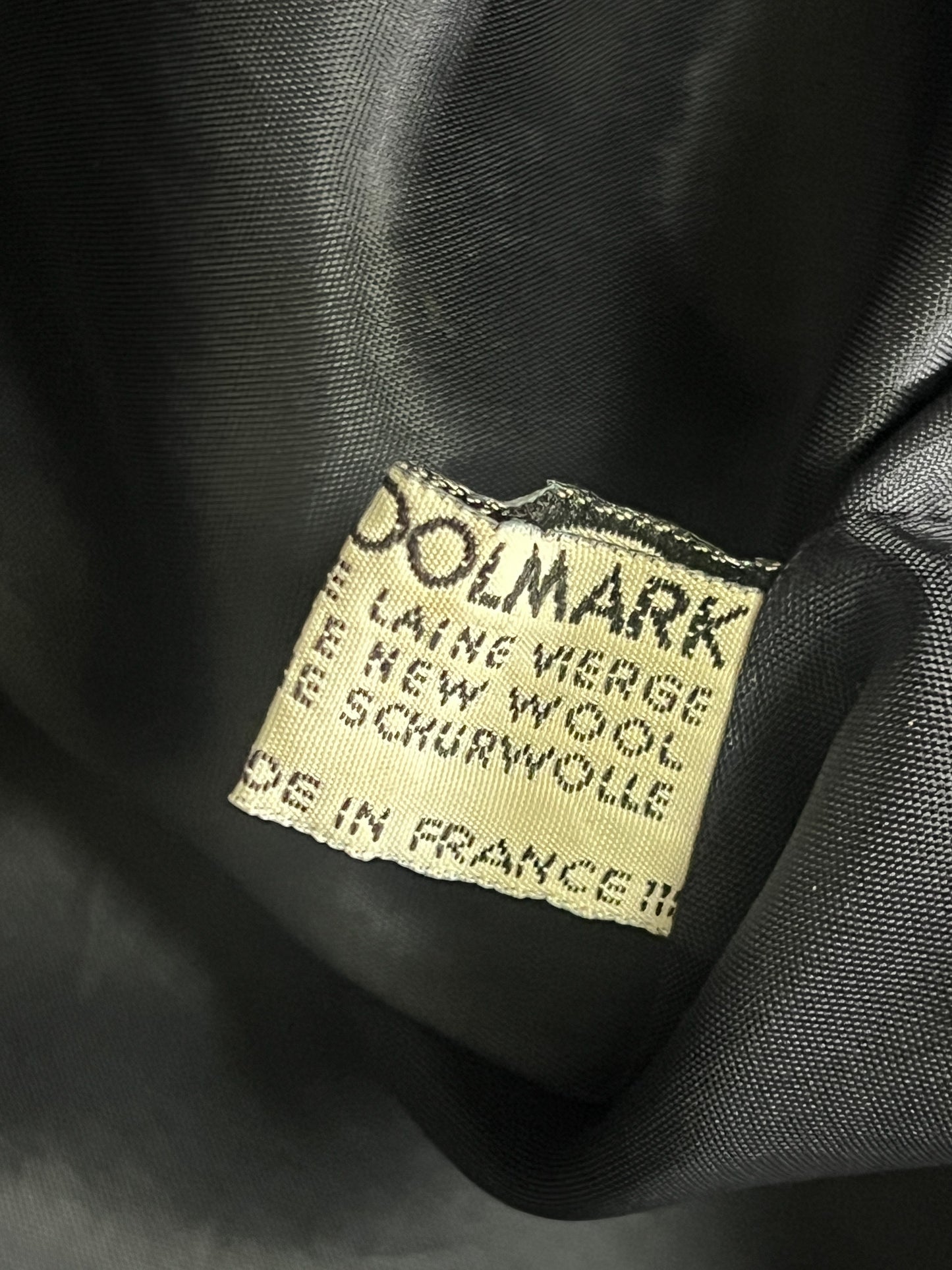 Manteau Long Vintage 100% Laine Marine - Fabriqué en France - T. 40/42