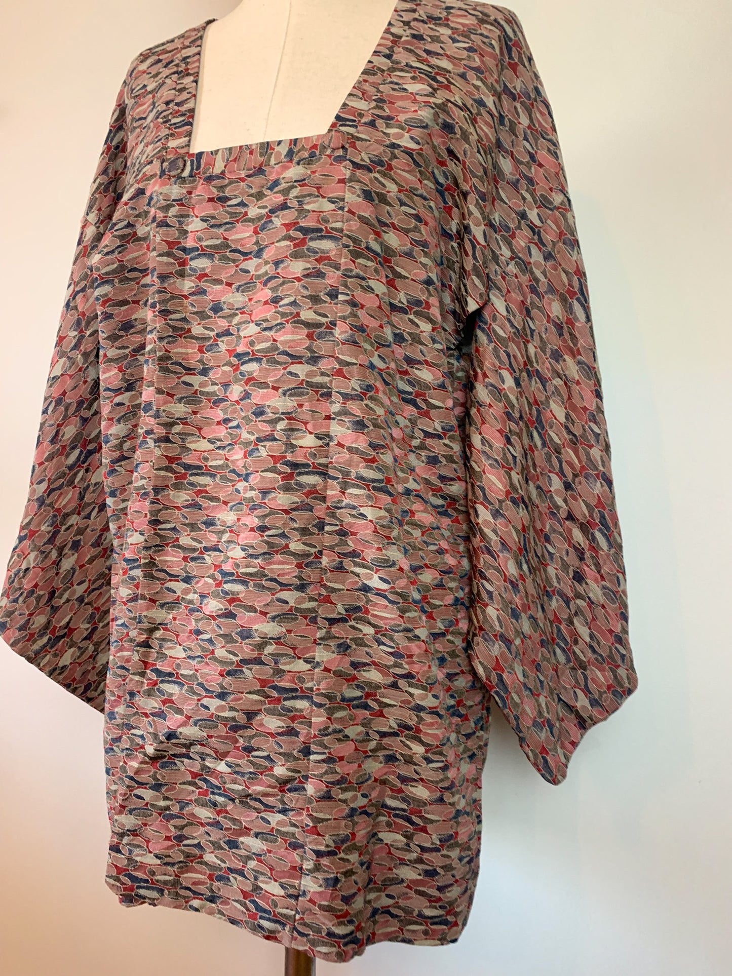 Veste kimono Michiyuki en soie vintage