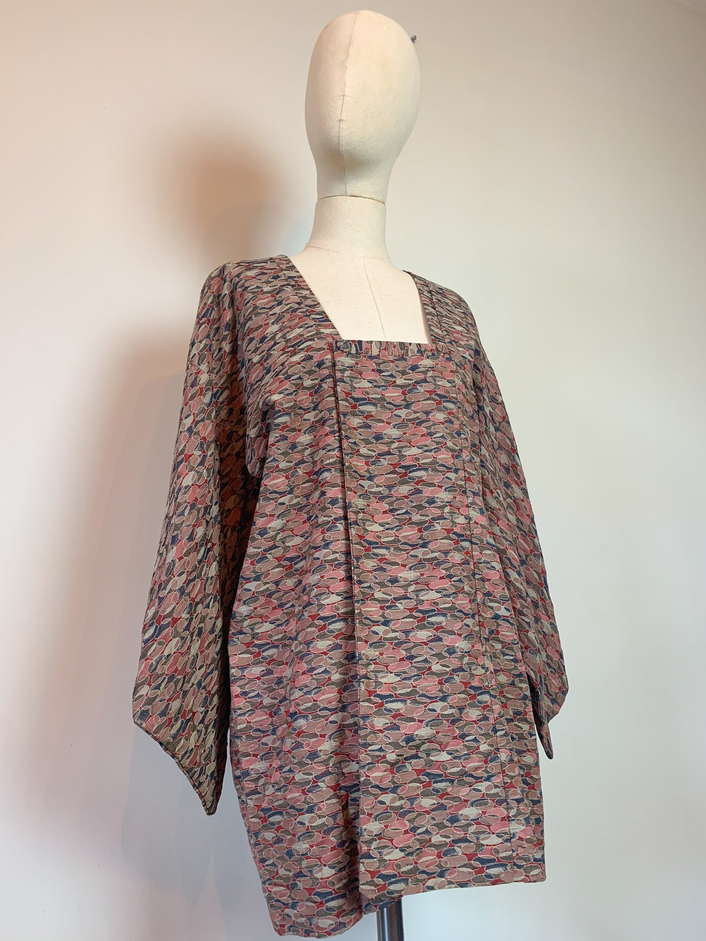 Veste kimono Michiyuki en soie vintage