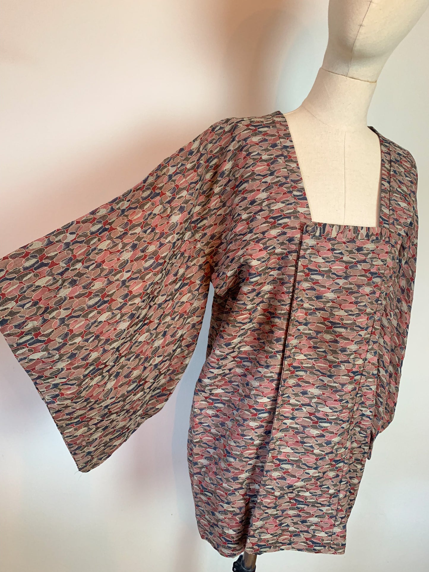 Veste kimono Michiyuki en soie vintage