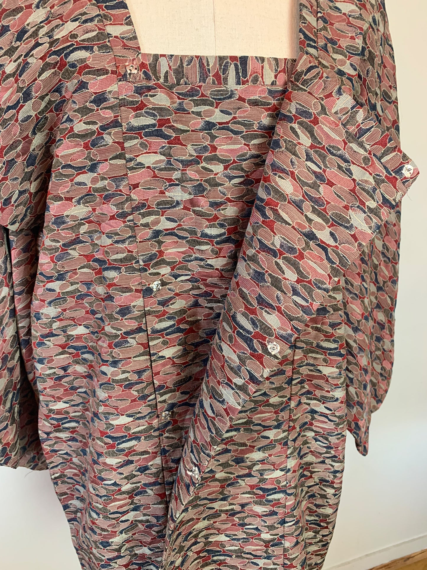 Veste kimono Michiyuki en soie vintage