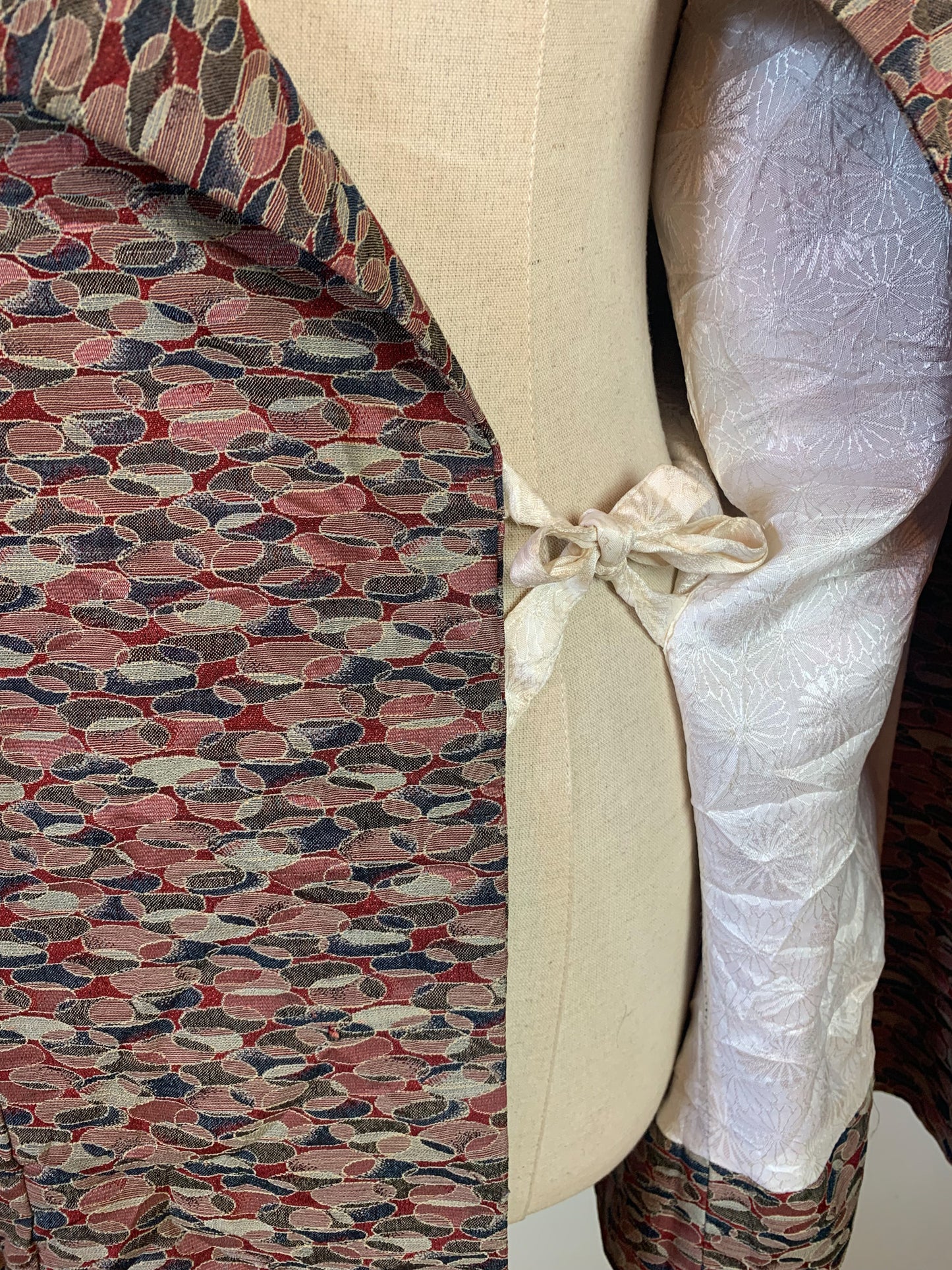 Veste kimono Michiyuki en soie vintage