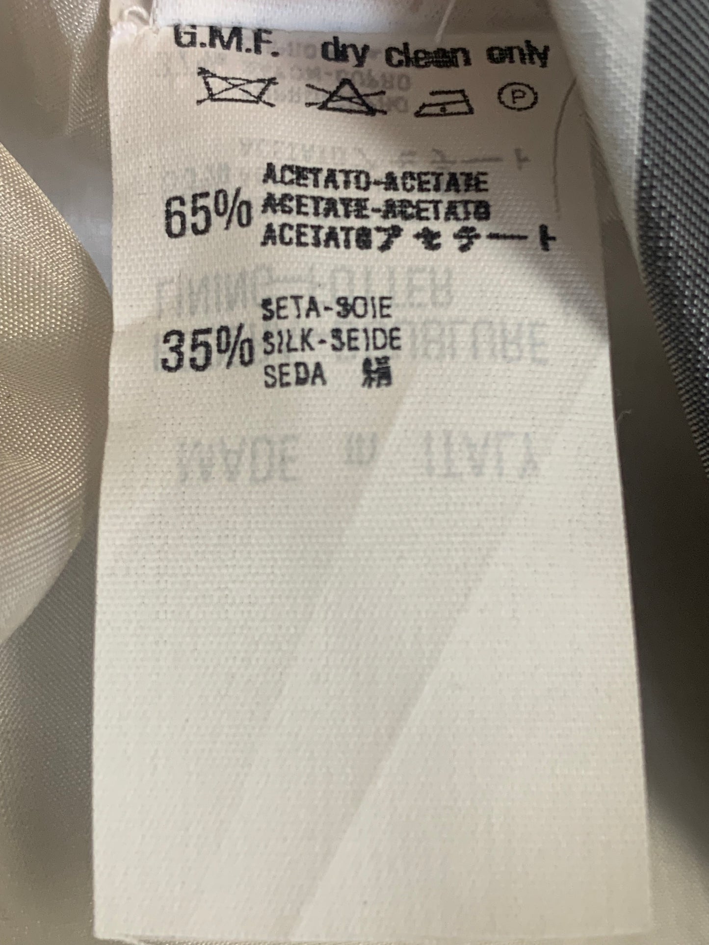 Veste rayée grise en mélange soie Gianfranco Ferre