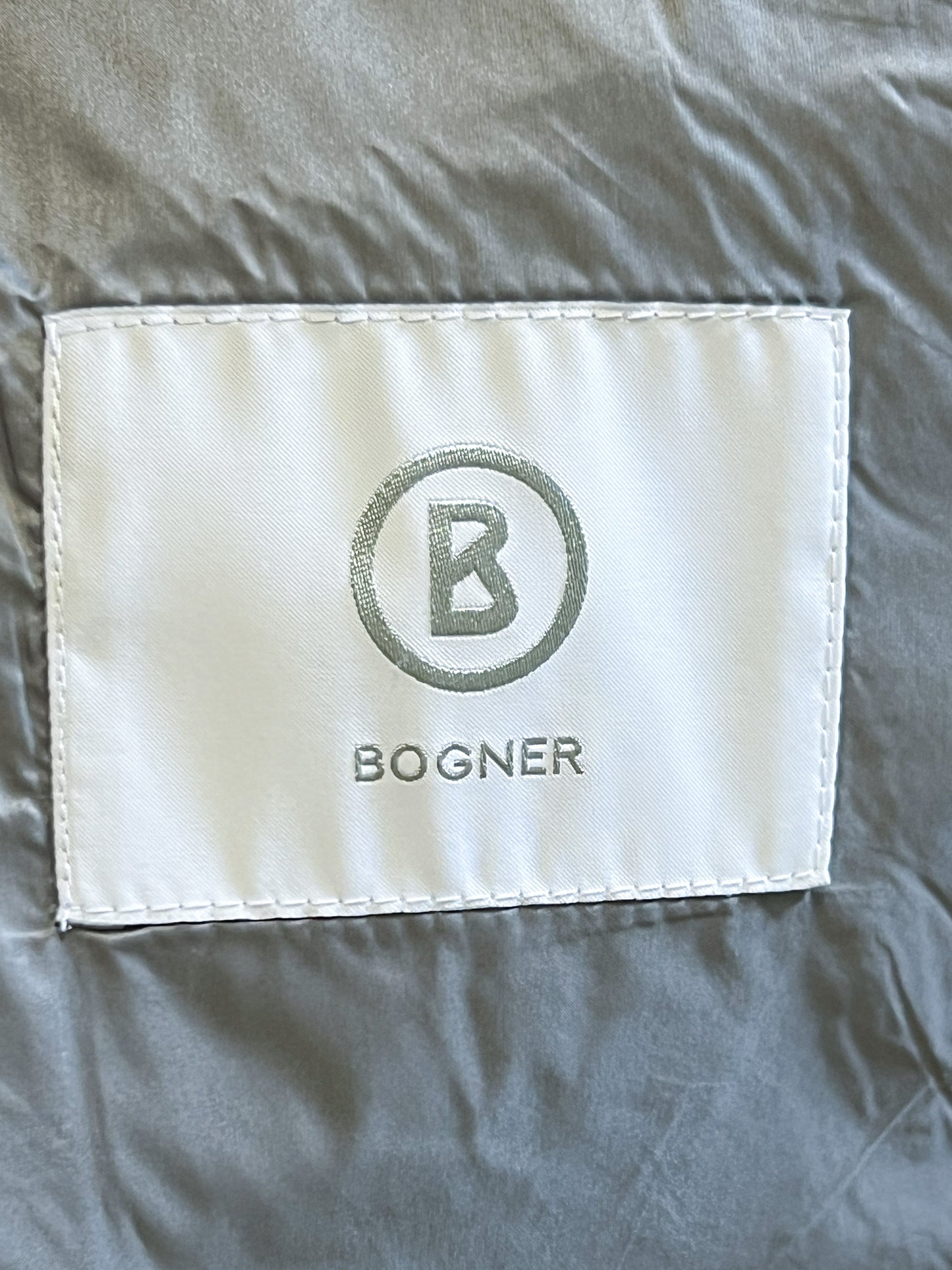 Manteau Luxe Bogner Bi-Matière - Laine Vierge & Polyamide Matelassé Gris - T. 36