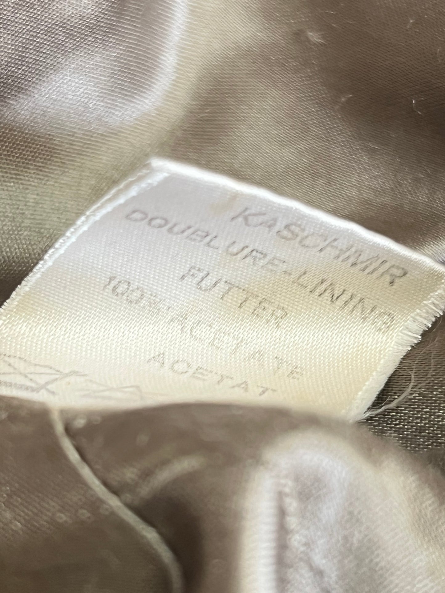 Manteau Vintage Années 90- Laine & Cachemire - Marron Glacé - Coïncidence T 38/40