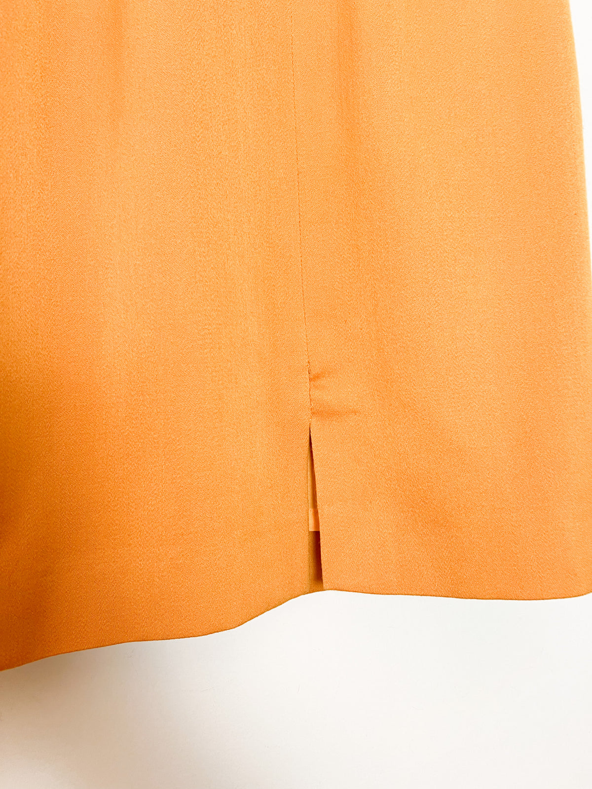 Jupe crayon vintage années 80s moutarde 100% Pure Laine Vierge Electre Paris Taille 36