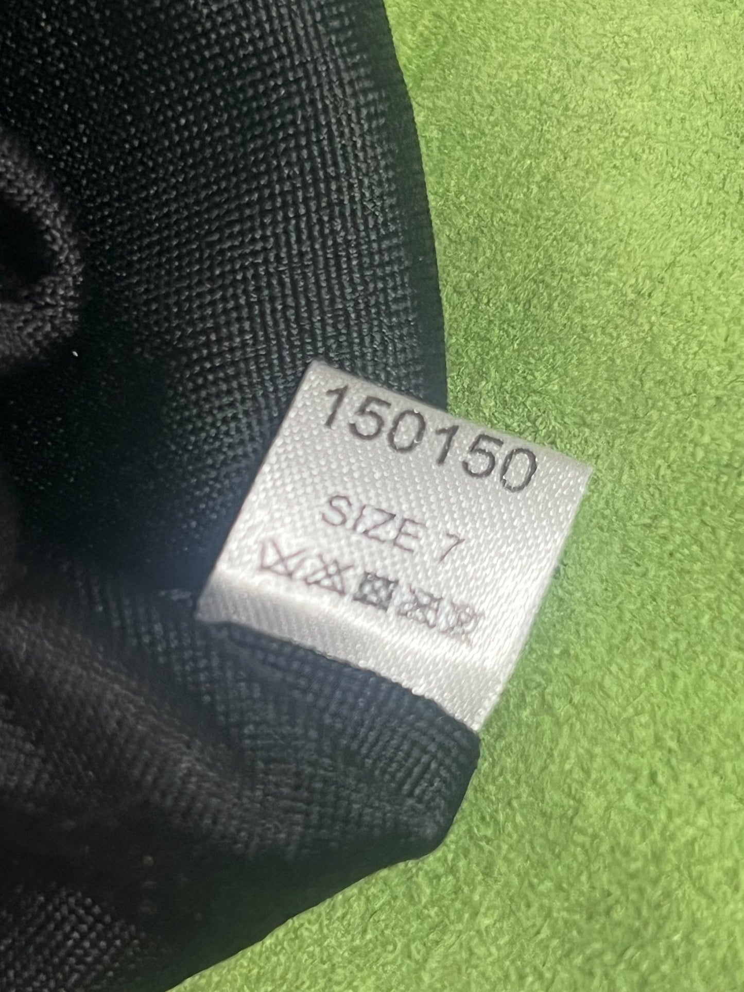 Gants Vintage en Croûte de Cuir Vert Amande - Doublés - T. 7 (S/M)