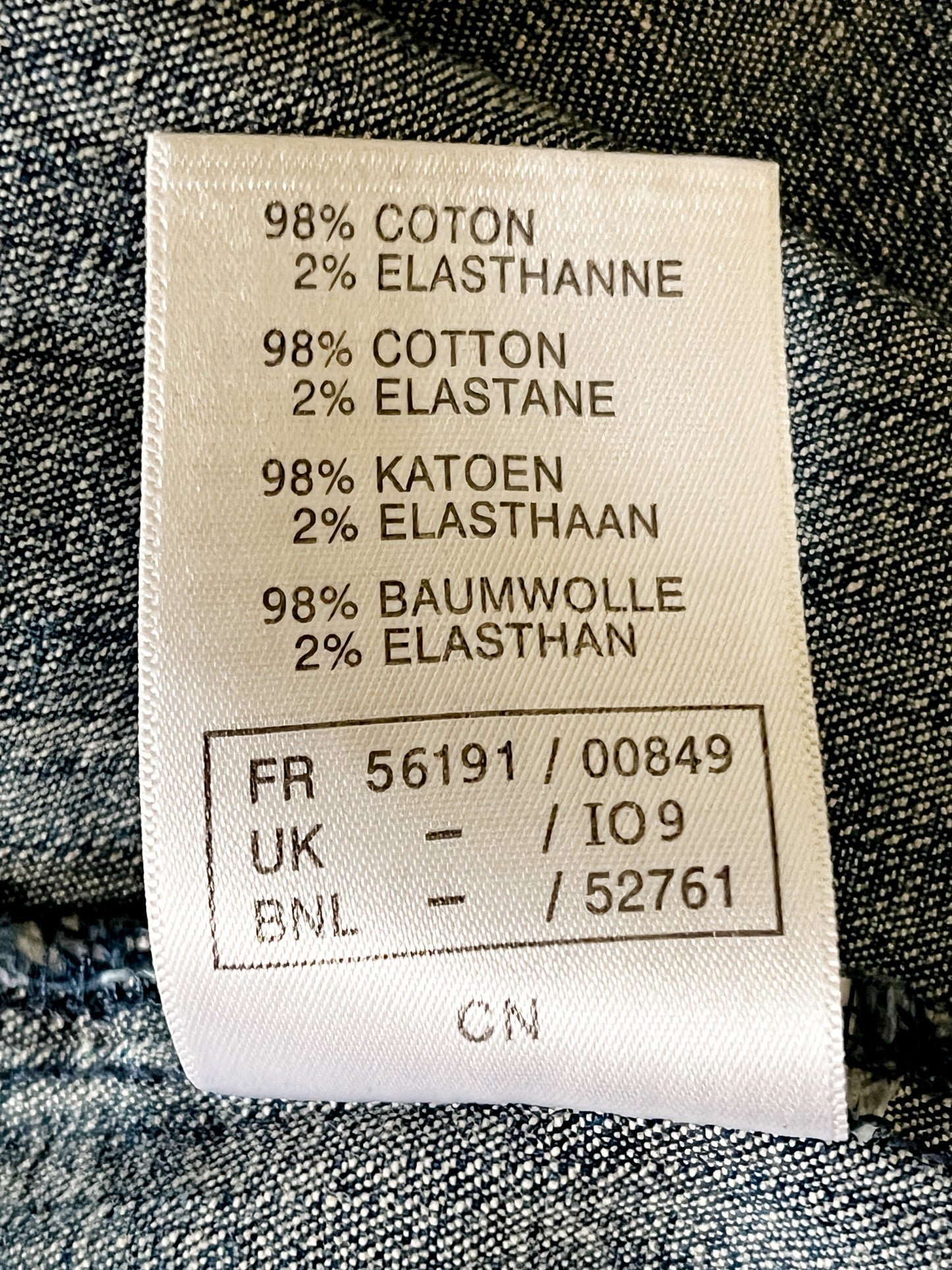Veste-Chemise en Jean Vintage Damart - Coton Stretch & Coupe Longue Évasée - Taille 40 FR (L)