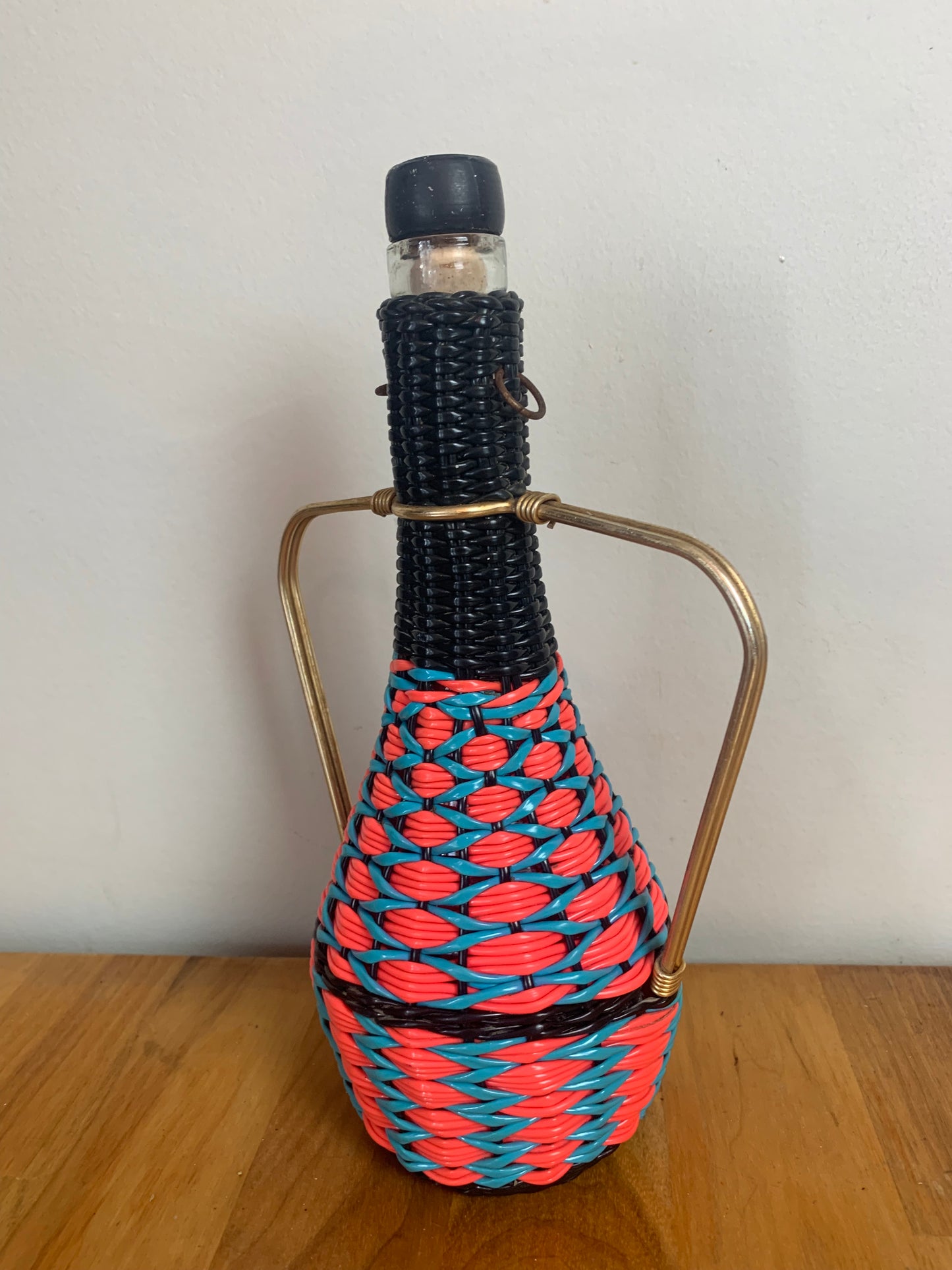 Bouteille scoubidou vintage