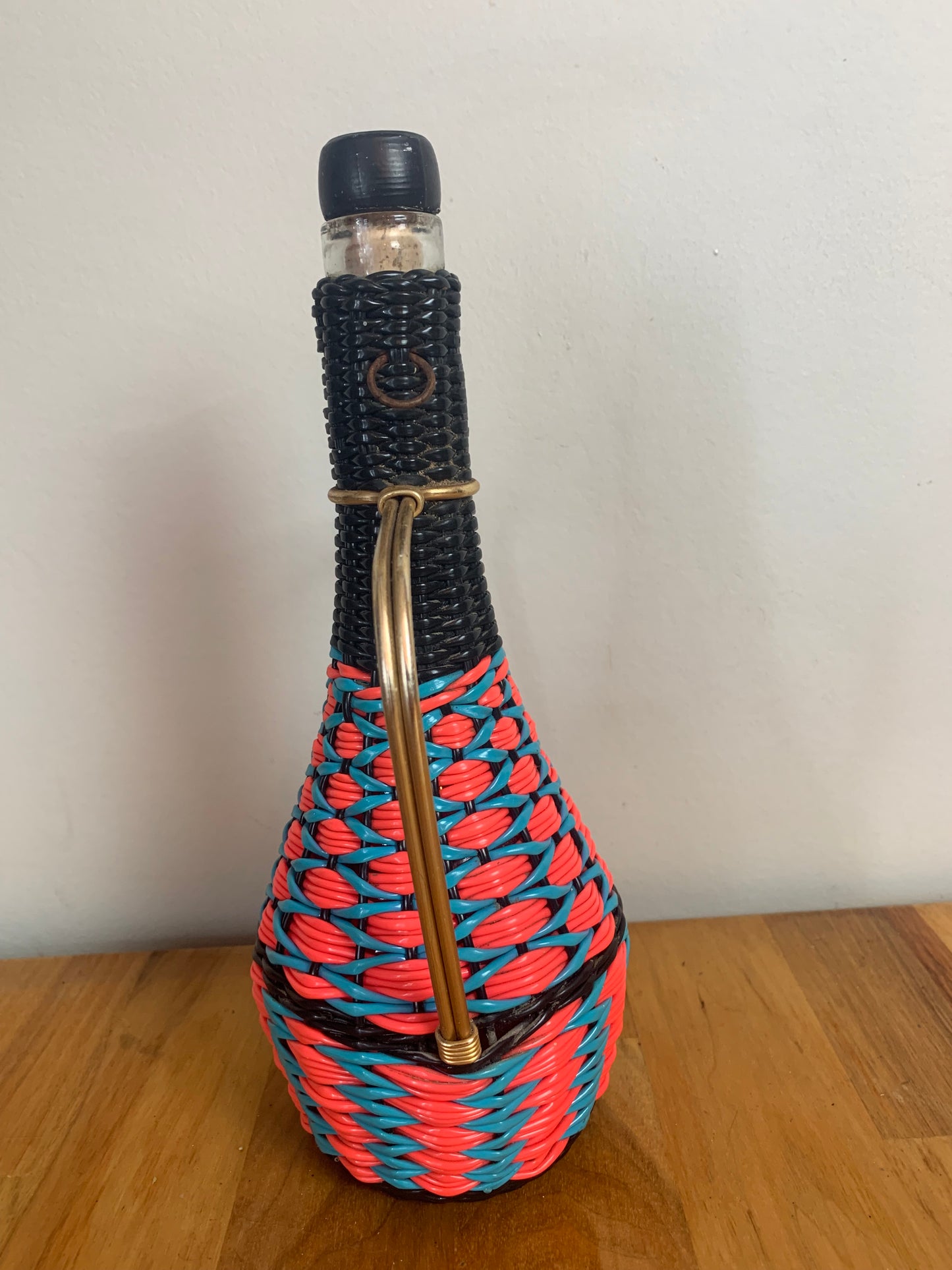 Bouteille scoubidou vintage